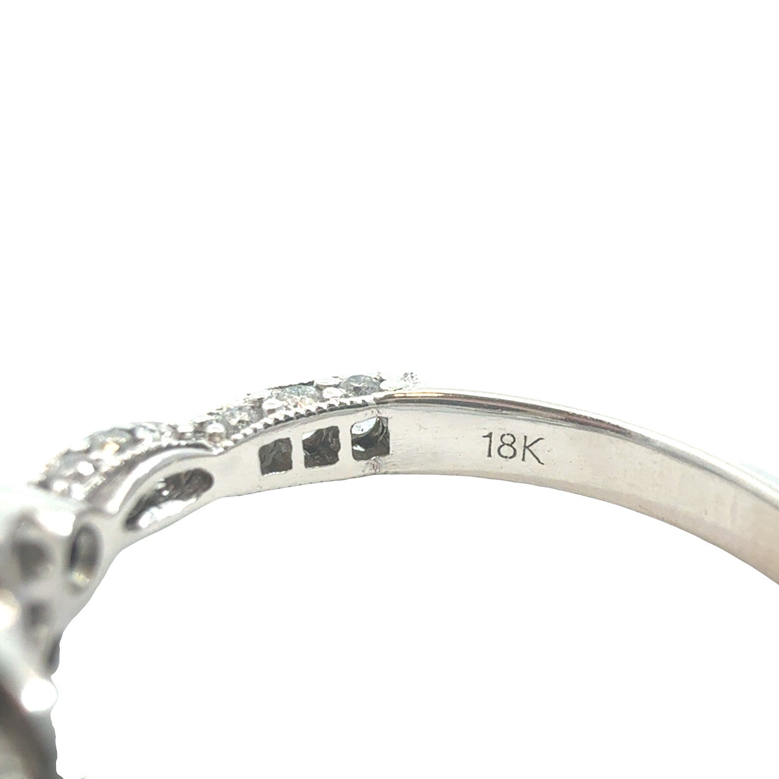 18k White Gold 2.03cttw(1.56tcw) Diamond Vintage-Inspired Engagement Ring 5