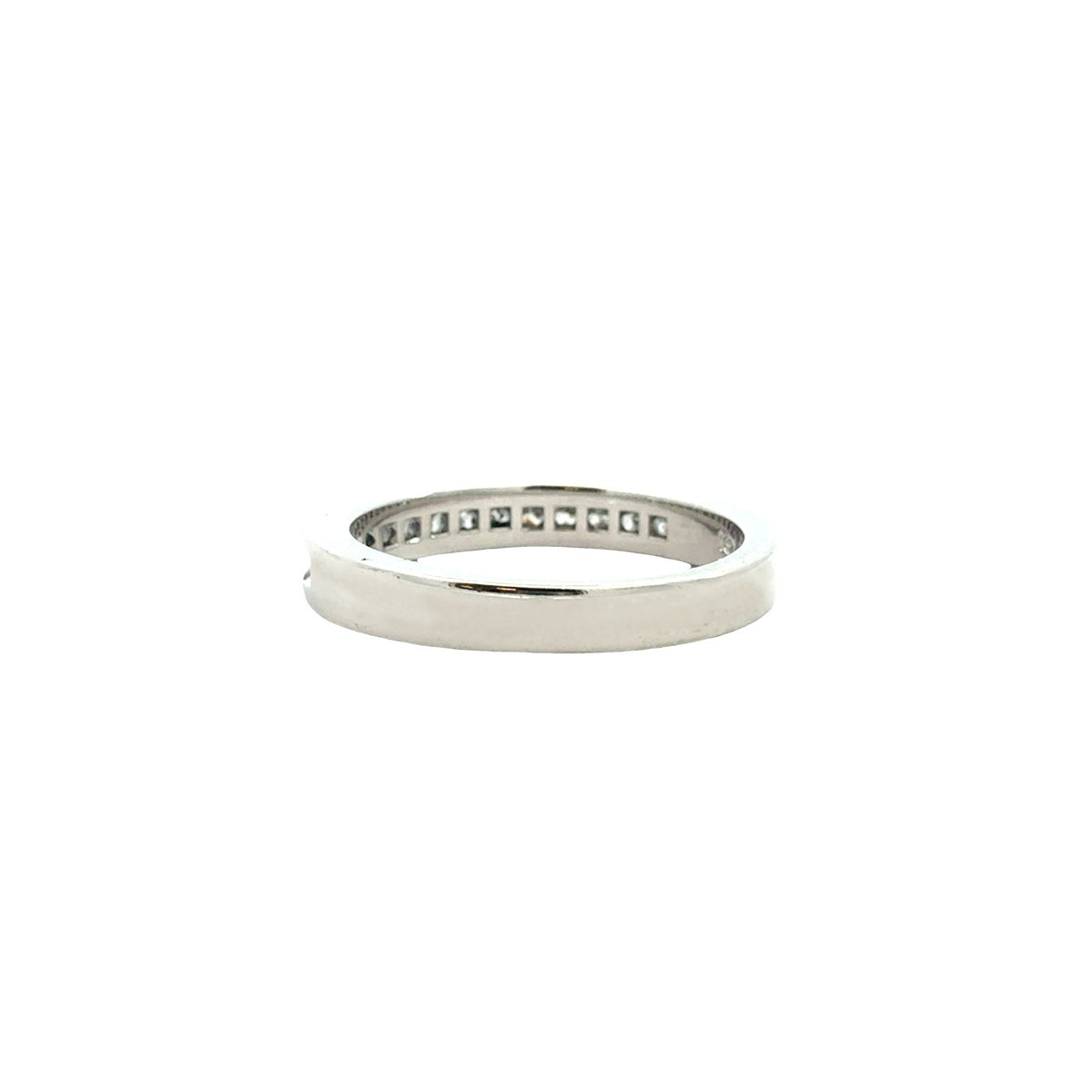 14k White Gold Channel Set Princess-Cut 0.36cttw Diamond Half Eternity Band3