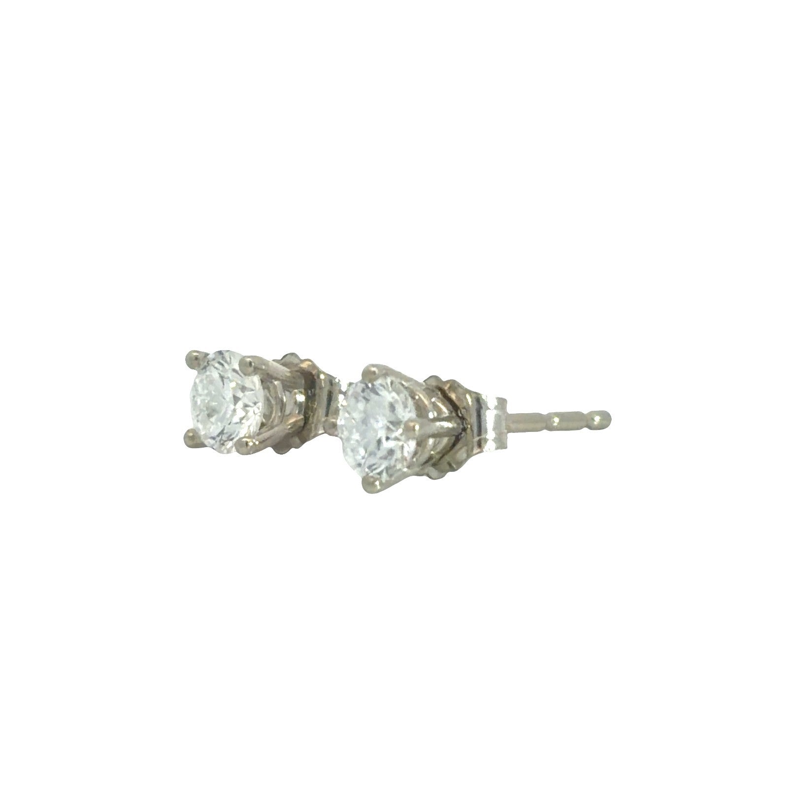 14K White Gold 0.36cttw Lab Created Diamond Stud Earrings3