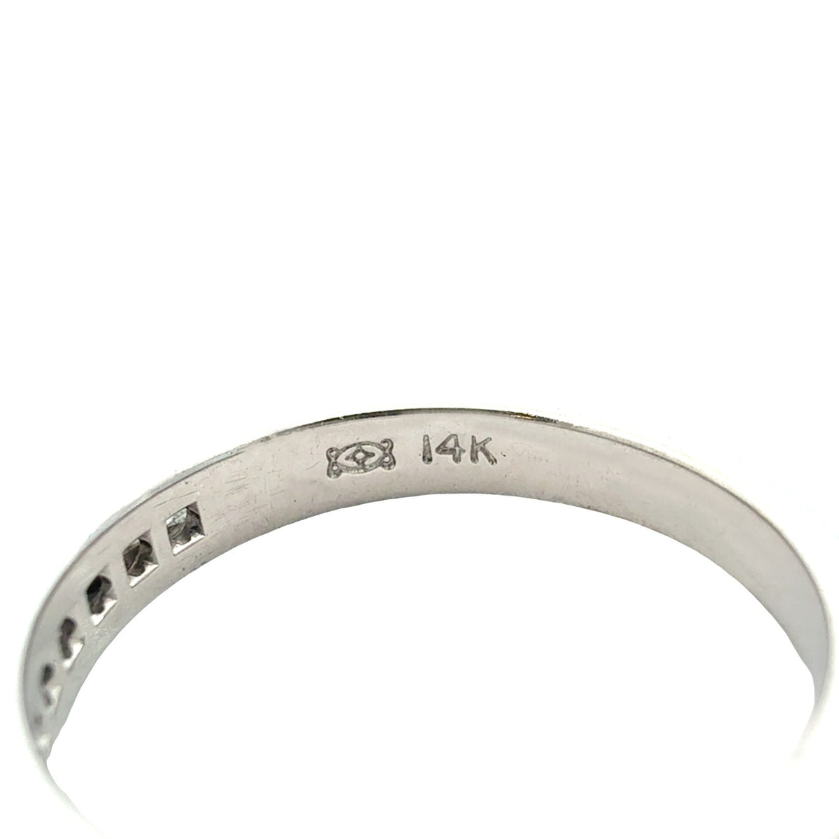 14k White Gold Channel Set Princess-Cut 0.36cttw Diamond Half Eternity Band5