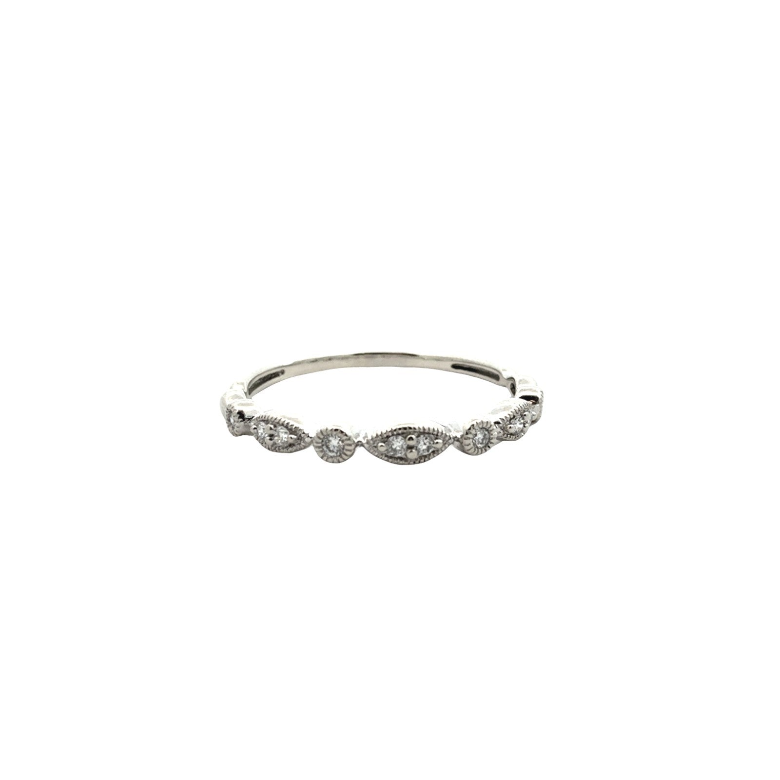 Vintage 10k White Gold 0.50cttw Diamond Wedding Set7