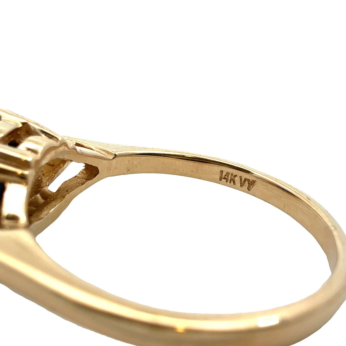 14k Yellow Gold 1.25tcw Sapphire 1.47cttw Diamond Cocktail Ring with Enhancer8
