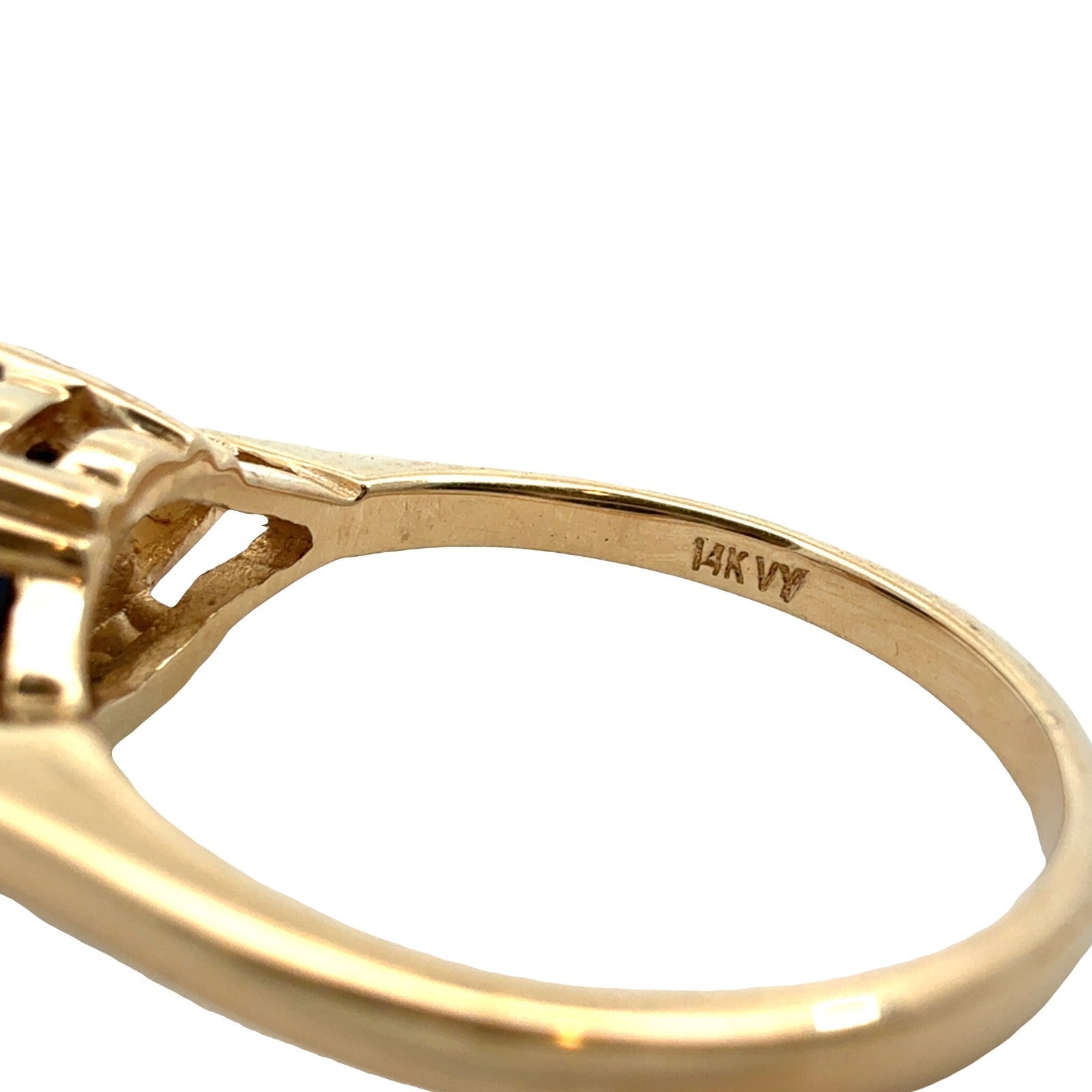 14k Yellow Gold 1.25tcw Sapphire 1.47cttw Diamond Cocktail Ring with Enhancer8