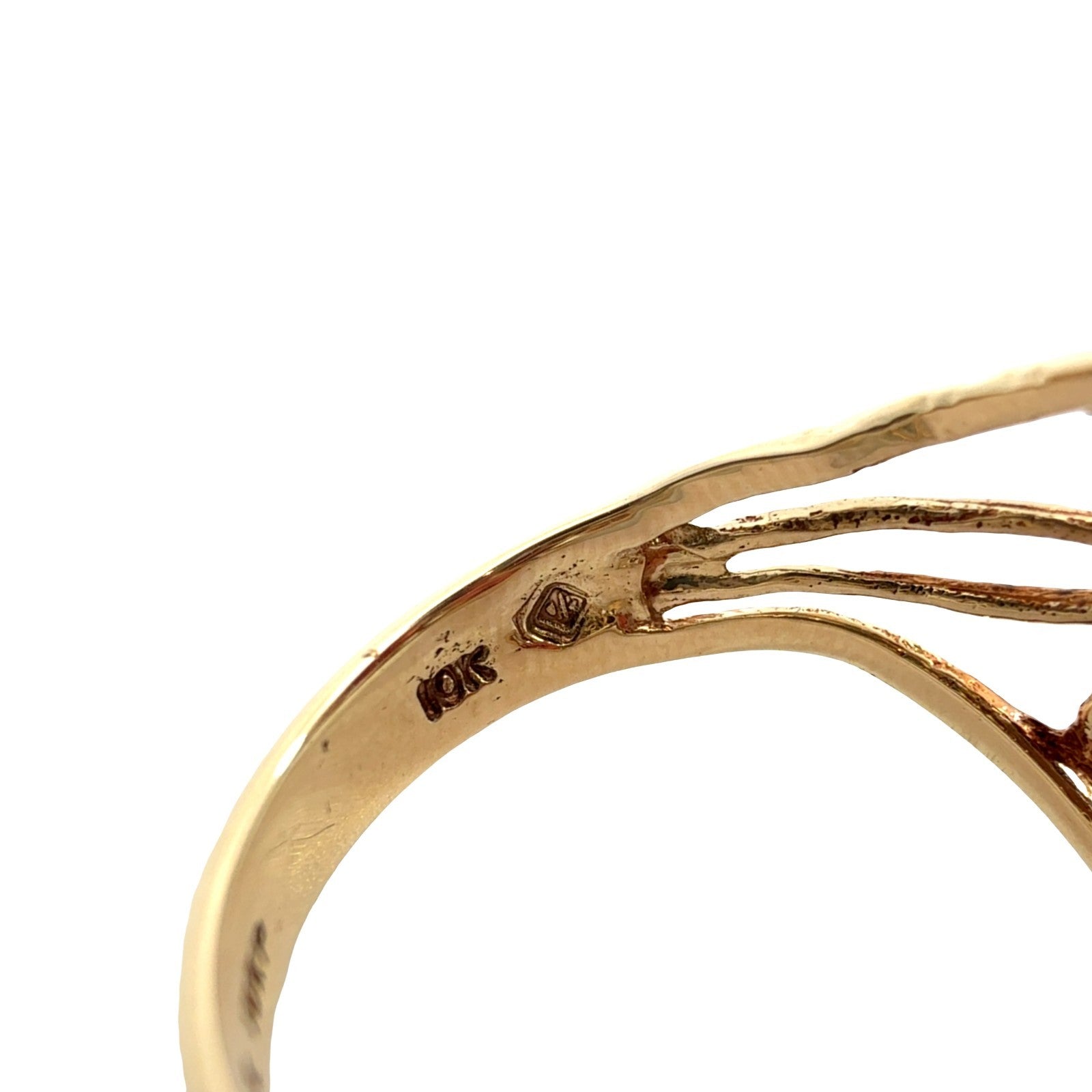 Vintage 10k Yellow Gold 8.80cttw Garnet Floral Cluster Cocktail Ring5
