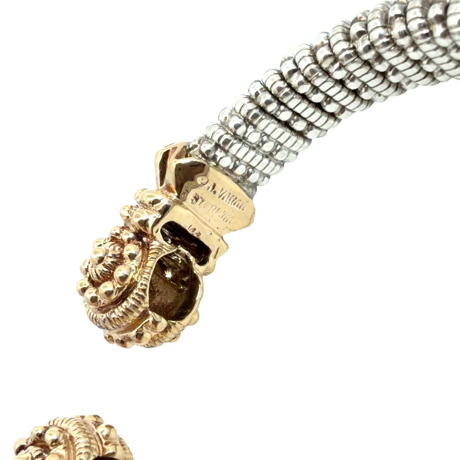 Alwand Vahan Sterling Silver 14k Yellow Gold 0.20ctw Diamond Cuff4