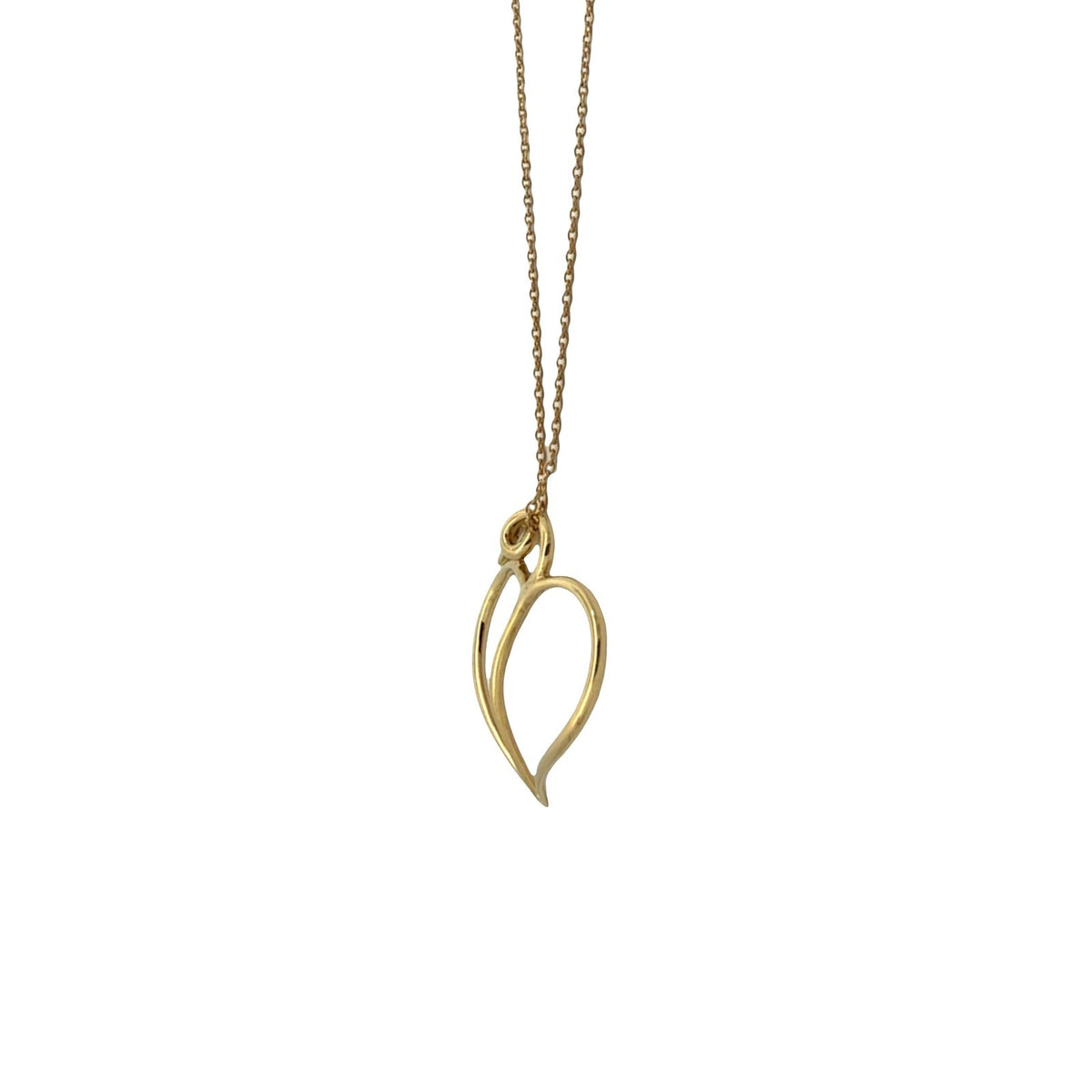 Vintage Tiffany & Co. 18k Yellow Gold Paloma Picasso Loving Heart Necklace3