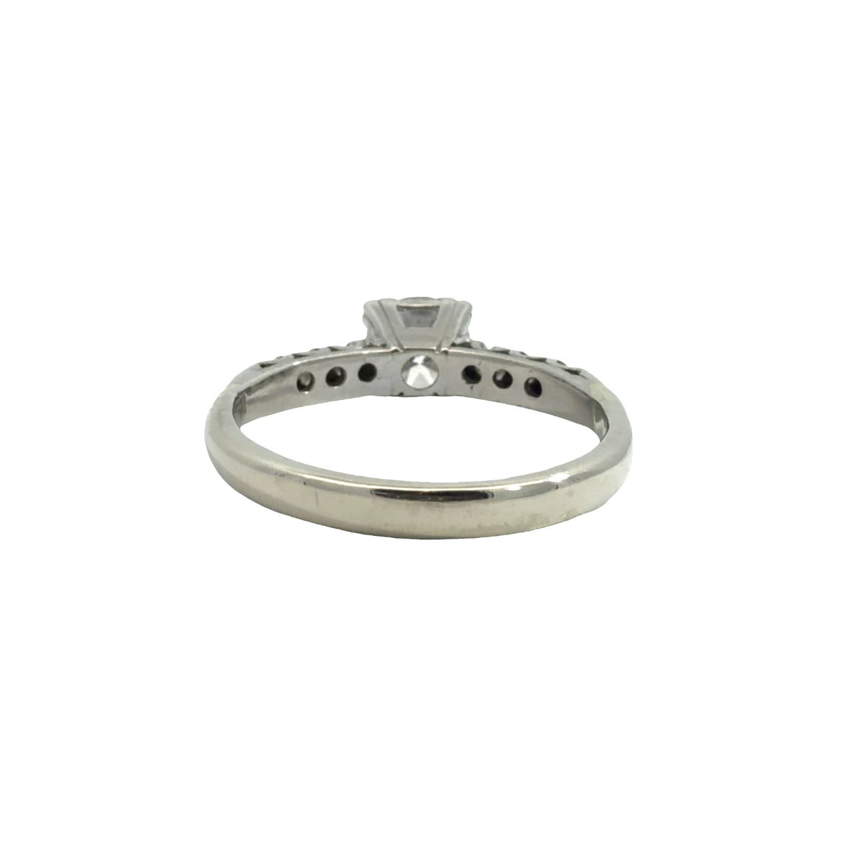 14k White Gold Band & Platinum Engagement Ring with 1.08ctw Diamonds3