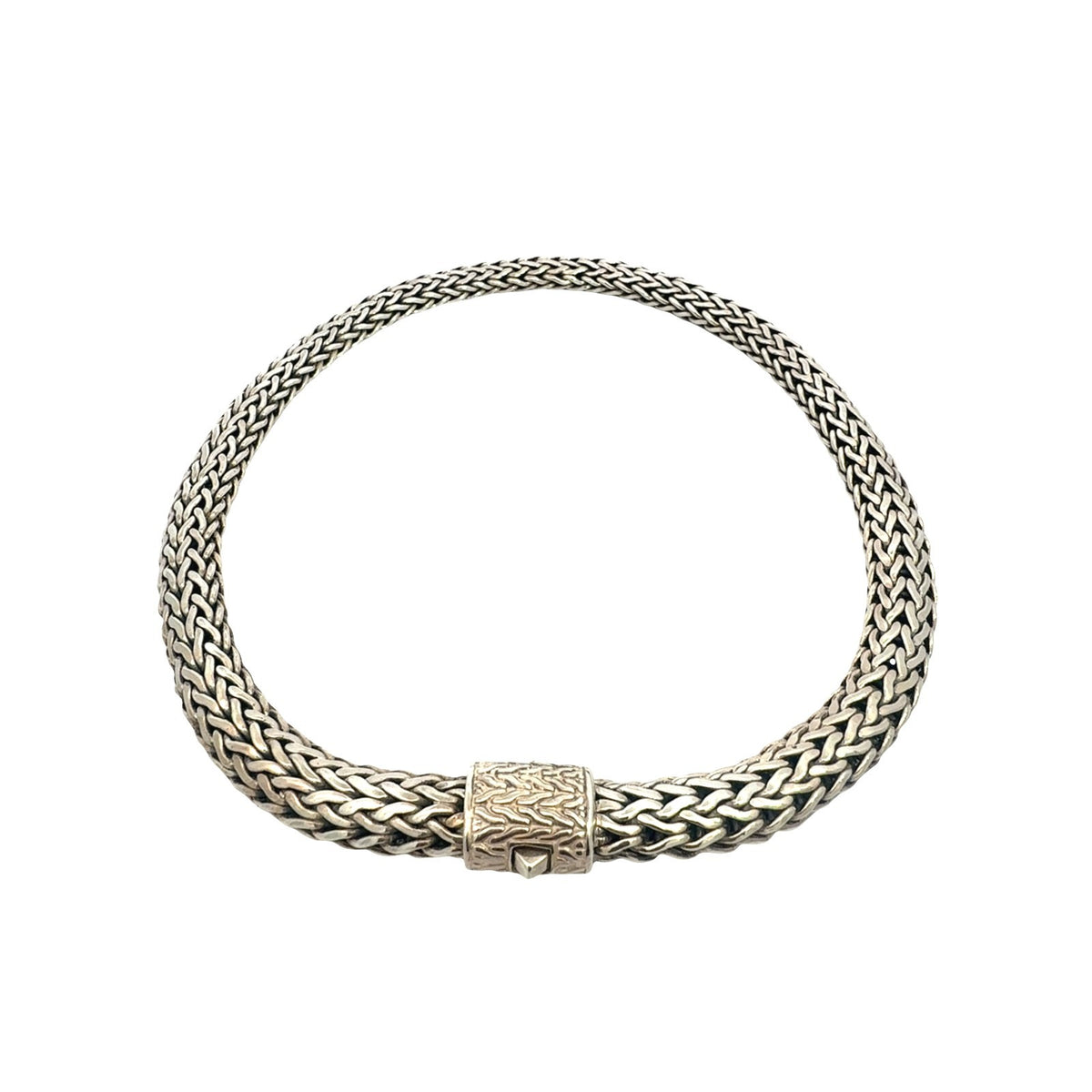 John Hardy Sterling Silver Woven Chain Necklace3