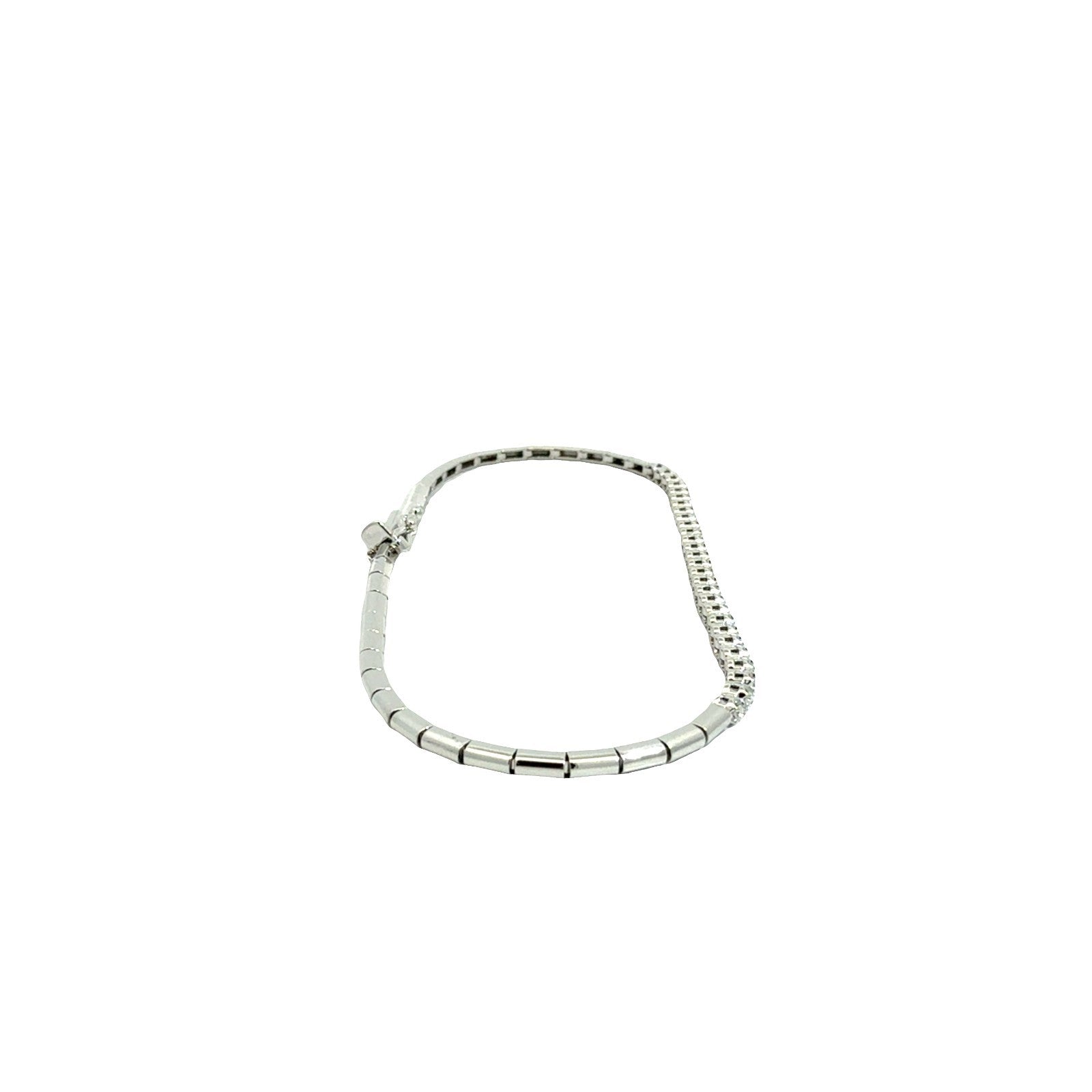 14k White Gold Half 0.21cttw Diamond Tennis Bracelet2