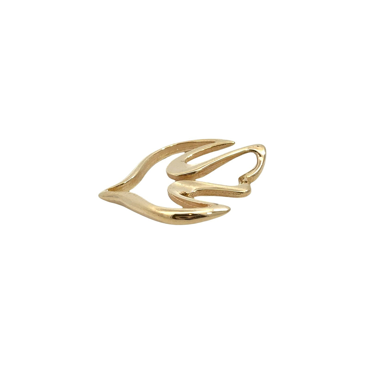 James Avery 14k Yellow Gold Openwork Dove Pendant1