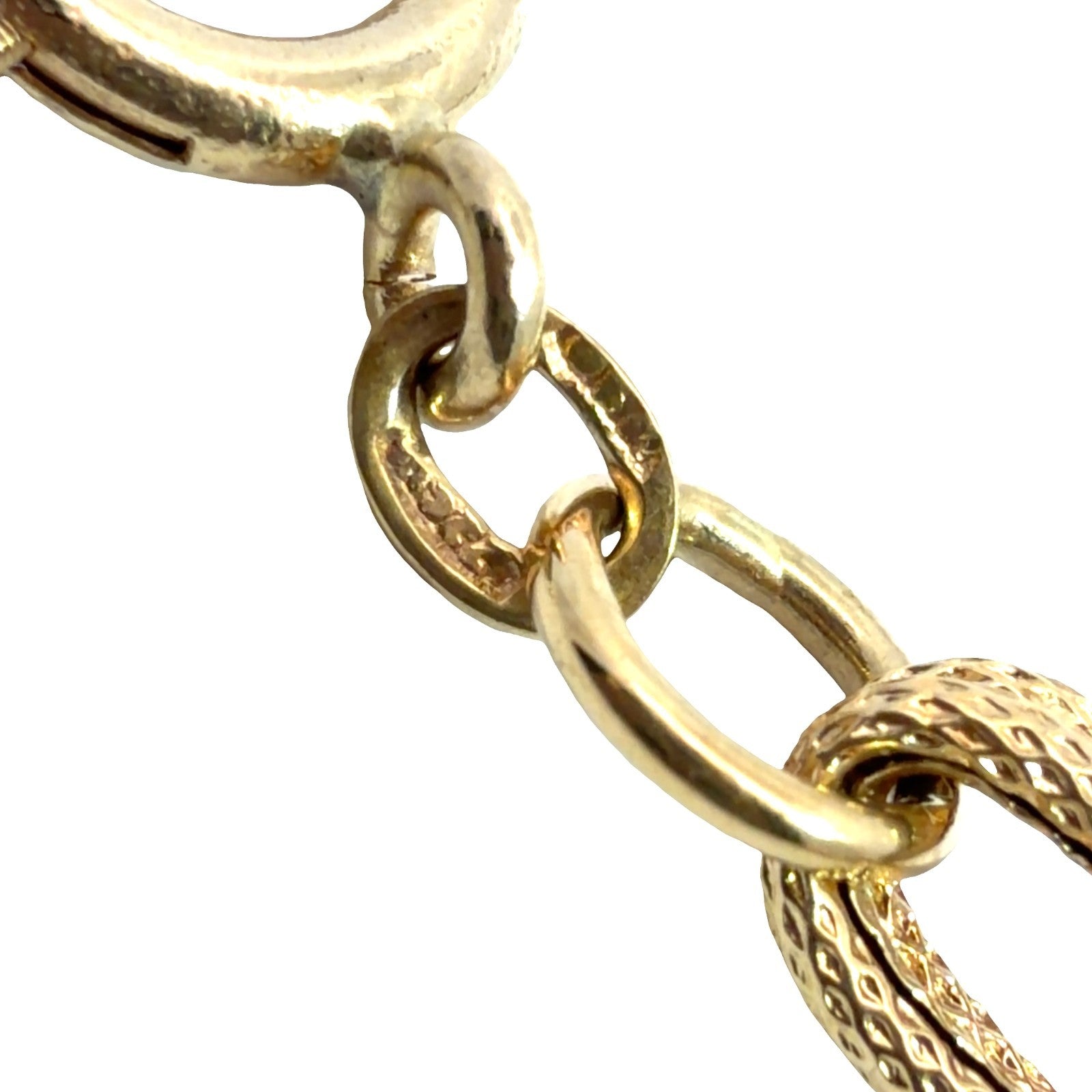 14k Yellow Gold Paperclip Link Chain Bracelet 8"1