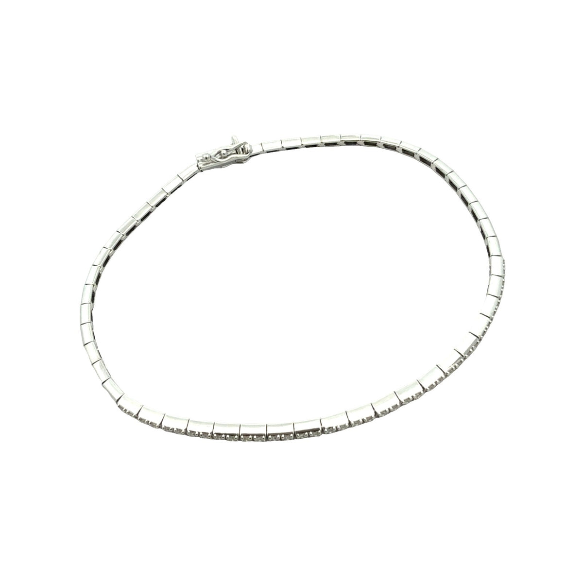 14k White Gold and 0.29cttw Diamond Bracelet2