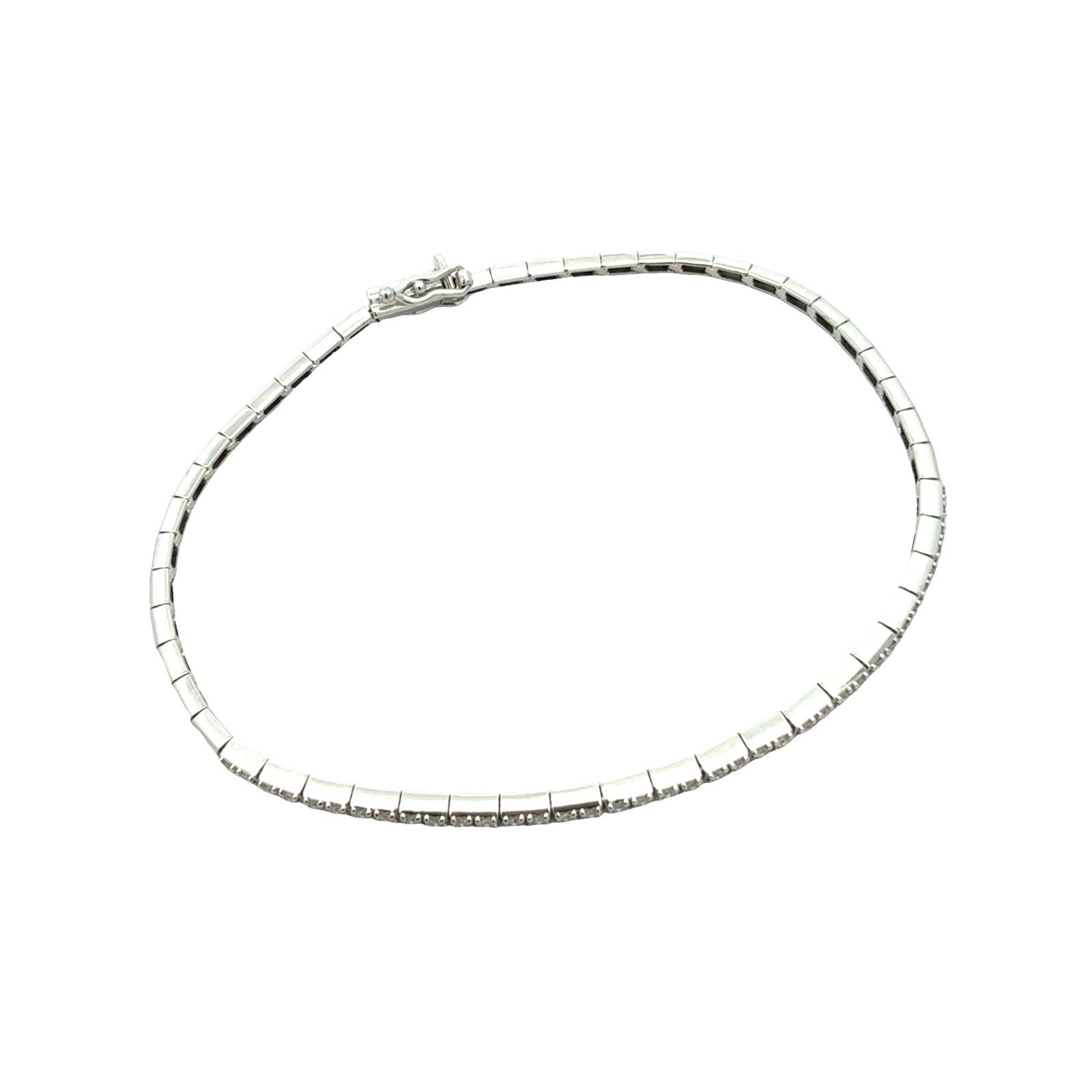 14k White Gold and 0.29cttw Diamond Bracelet2