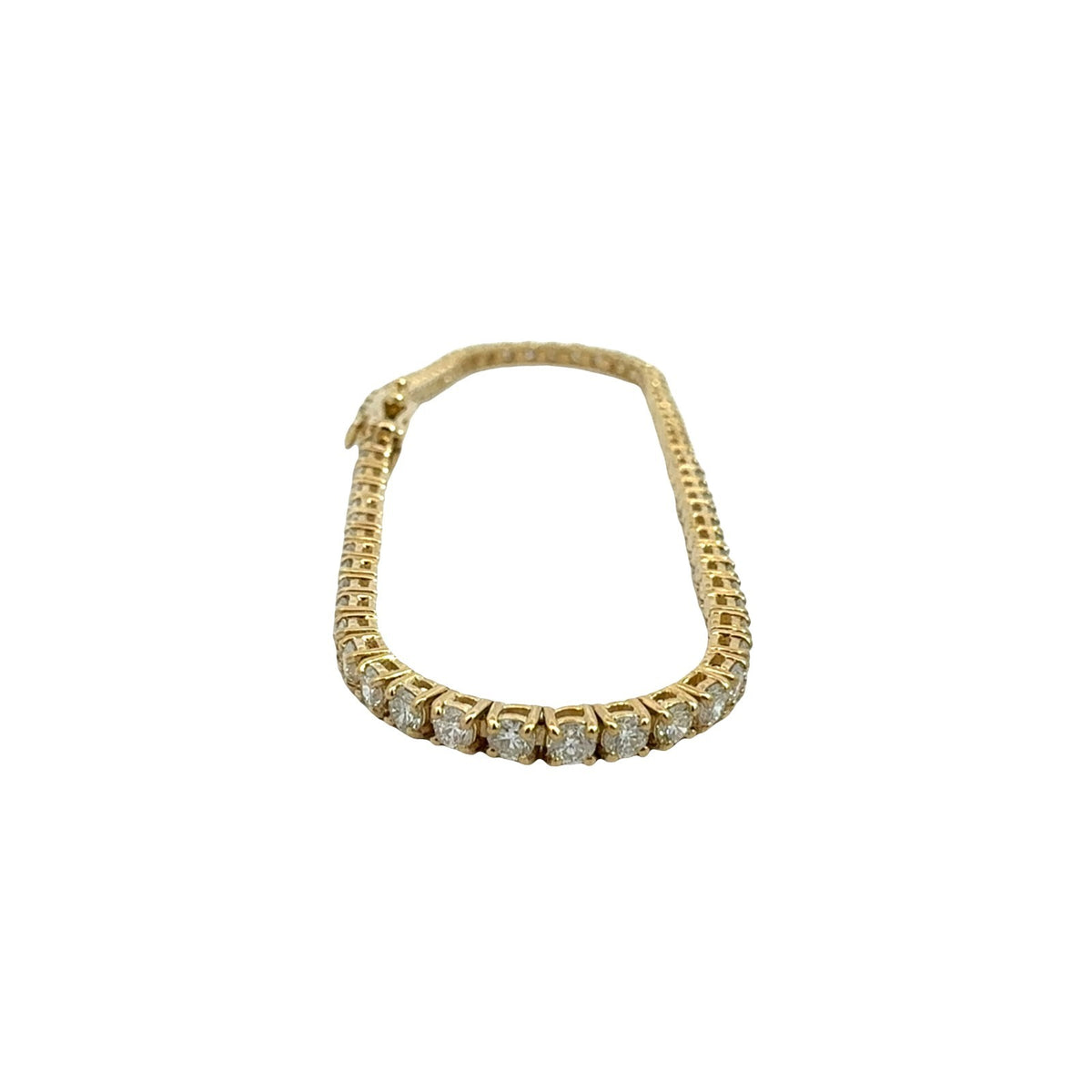 14k Yellow Gold and 3.56cttw Diamond Tennis Bracelet2