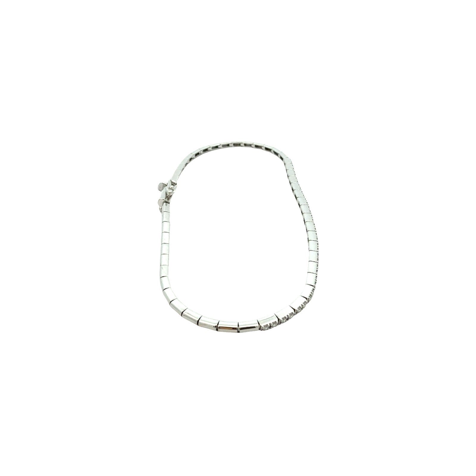 14k White Gold and 0.29cttw Diamond Bracelet3