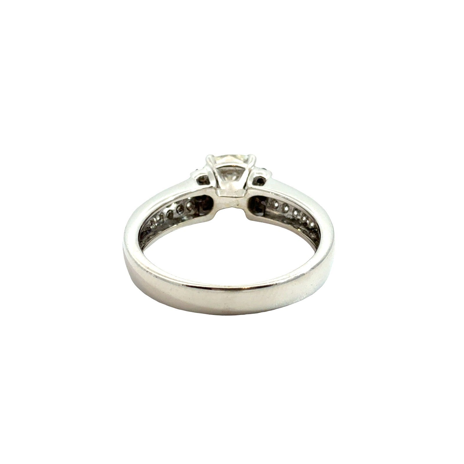 14k White Gold 1.83cttw(1.37tcw) Cushion-Cut Diamond Multi-Stone Engagement Ring3