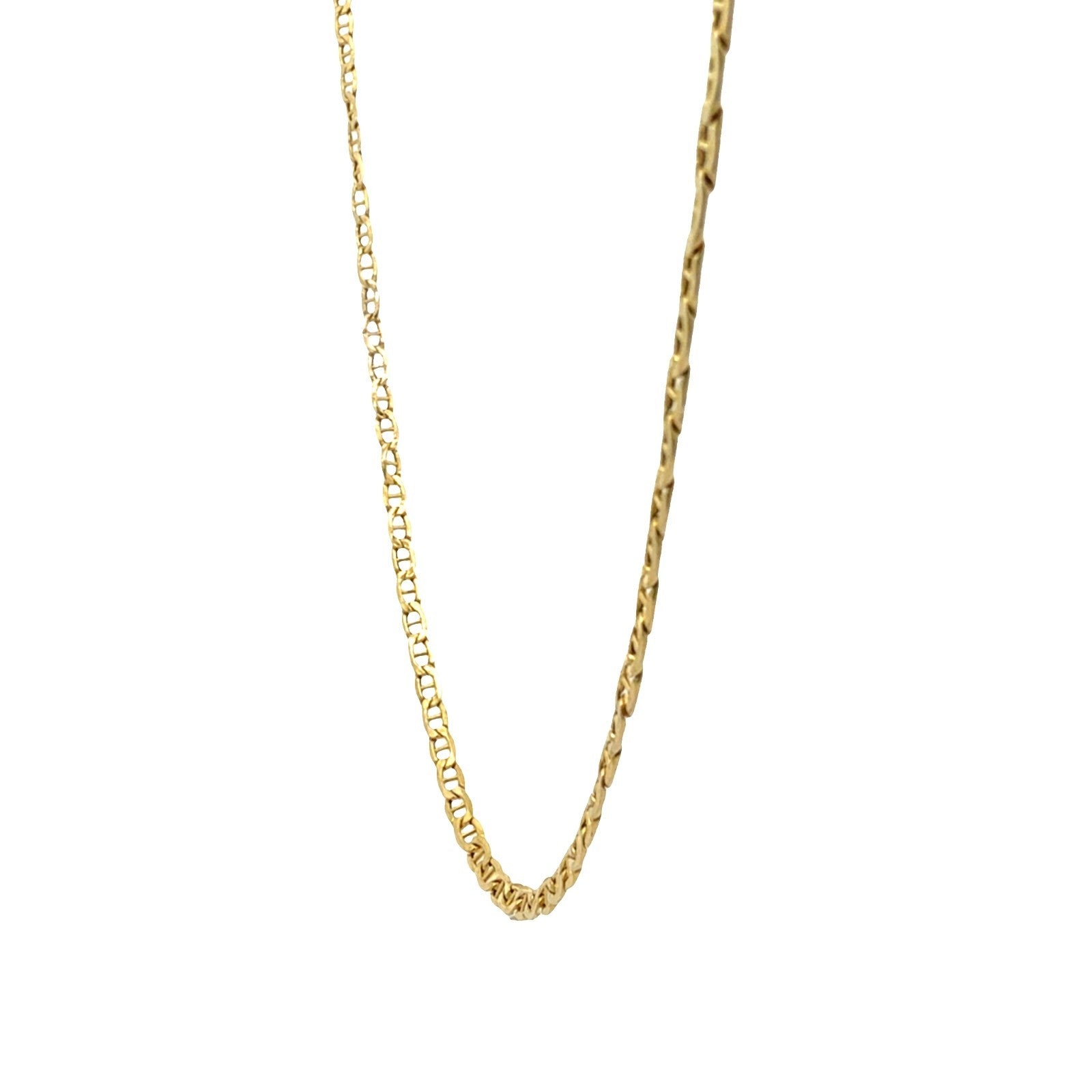 14k Yellow Gold Mariner Link Chain Necklace 20"2
