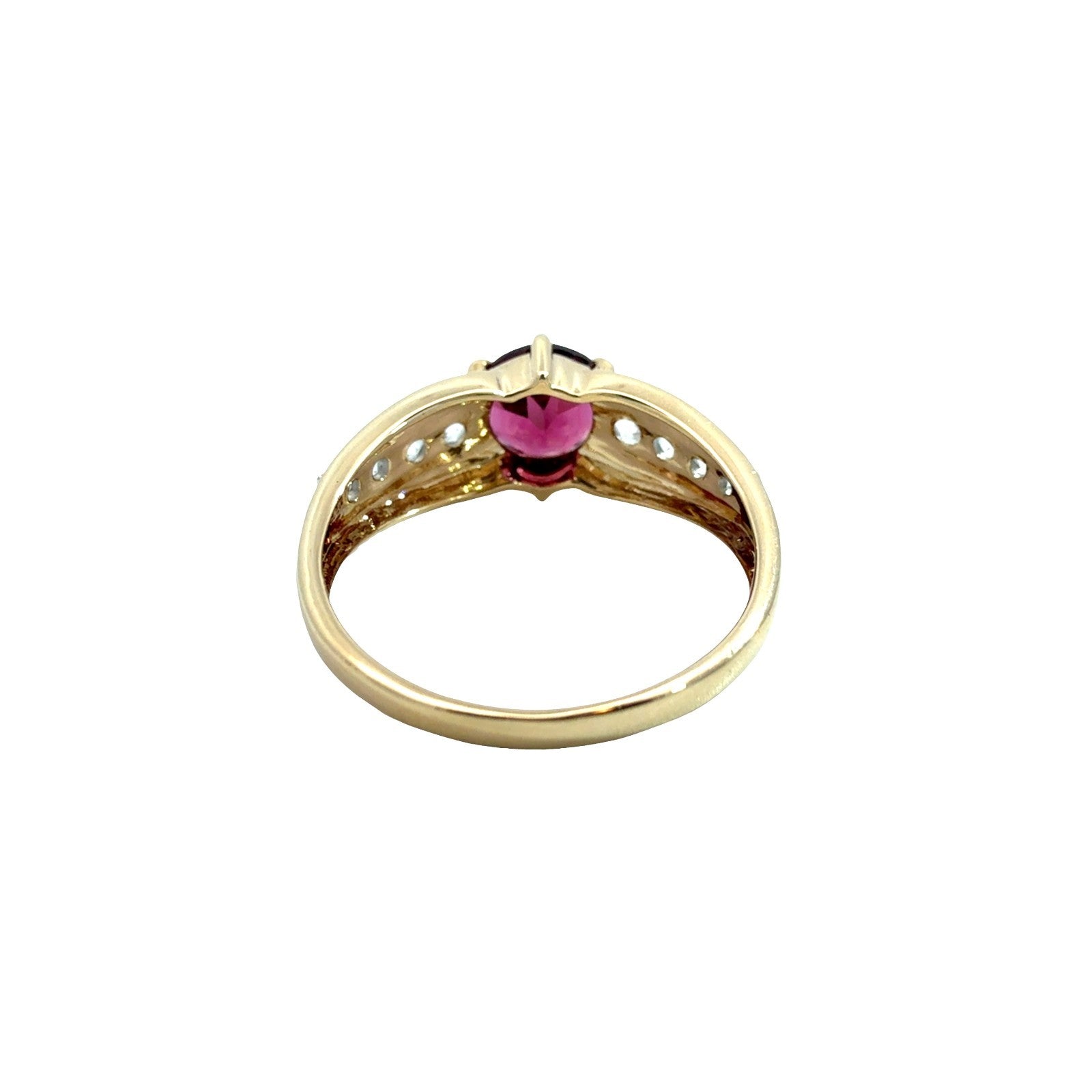 10k Yellow Gold 0.98tcw Tourmaline and 0.24cttw Topaz Ring3