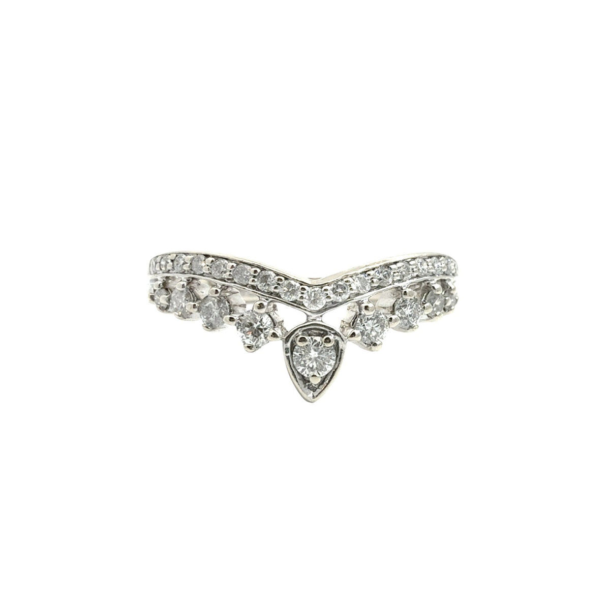 14k White Gold Pear Double Halo 1.93cttw Diamond Bridal Set9