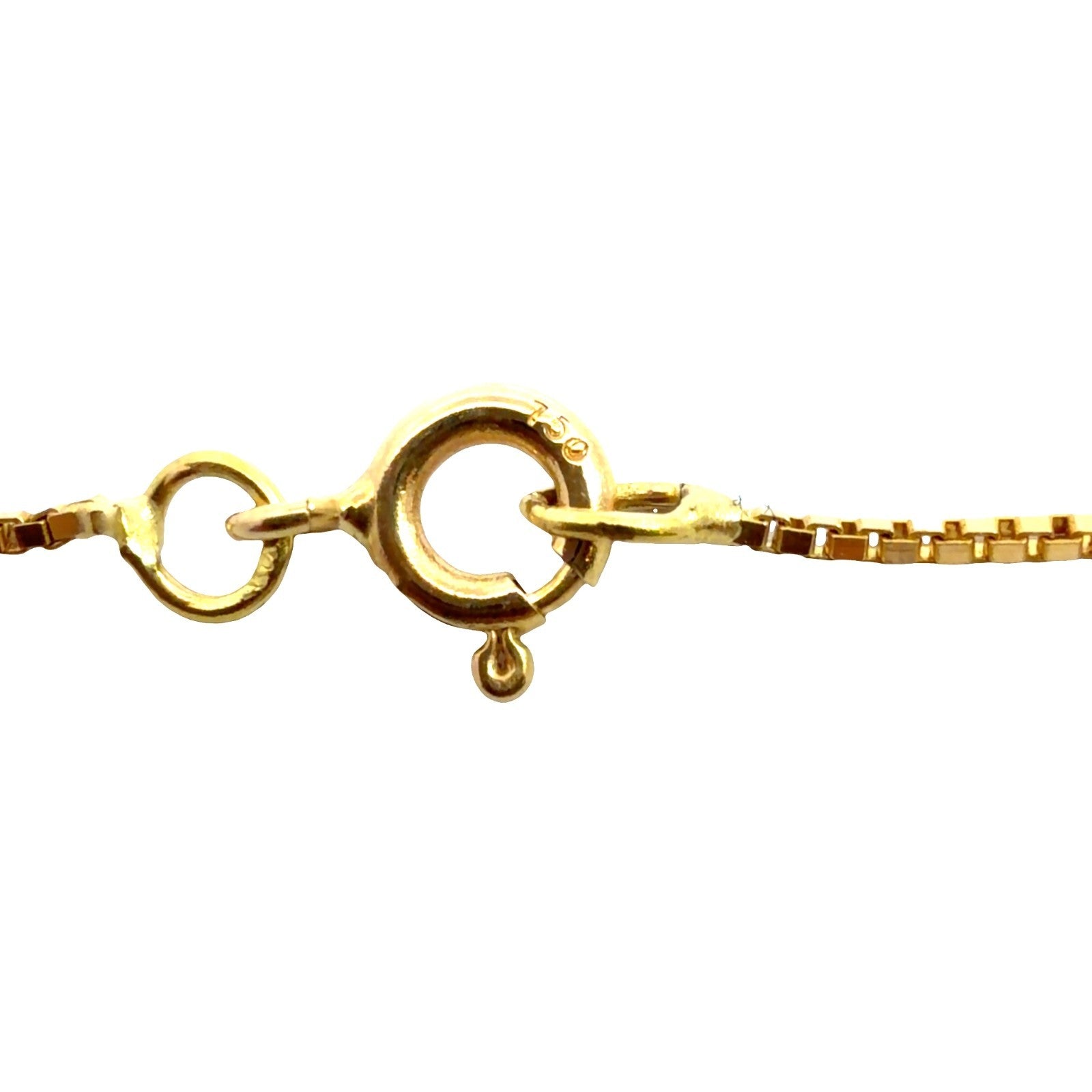 Vintage 18k Stamped Yellow Gold Heart Pendant Necklace with Ruby and Sapphire5