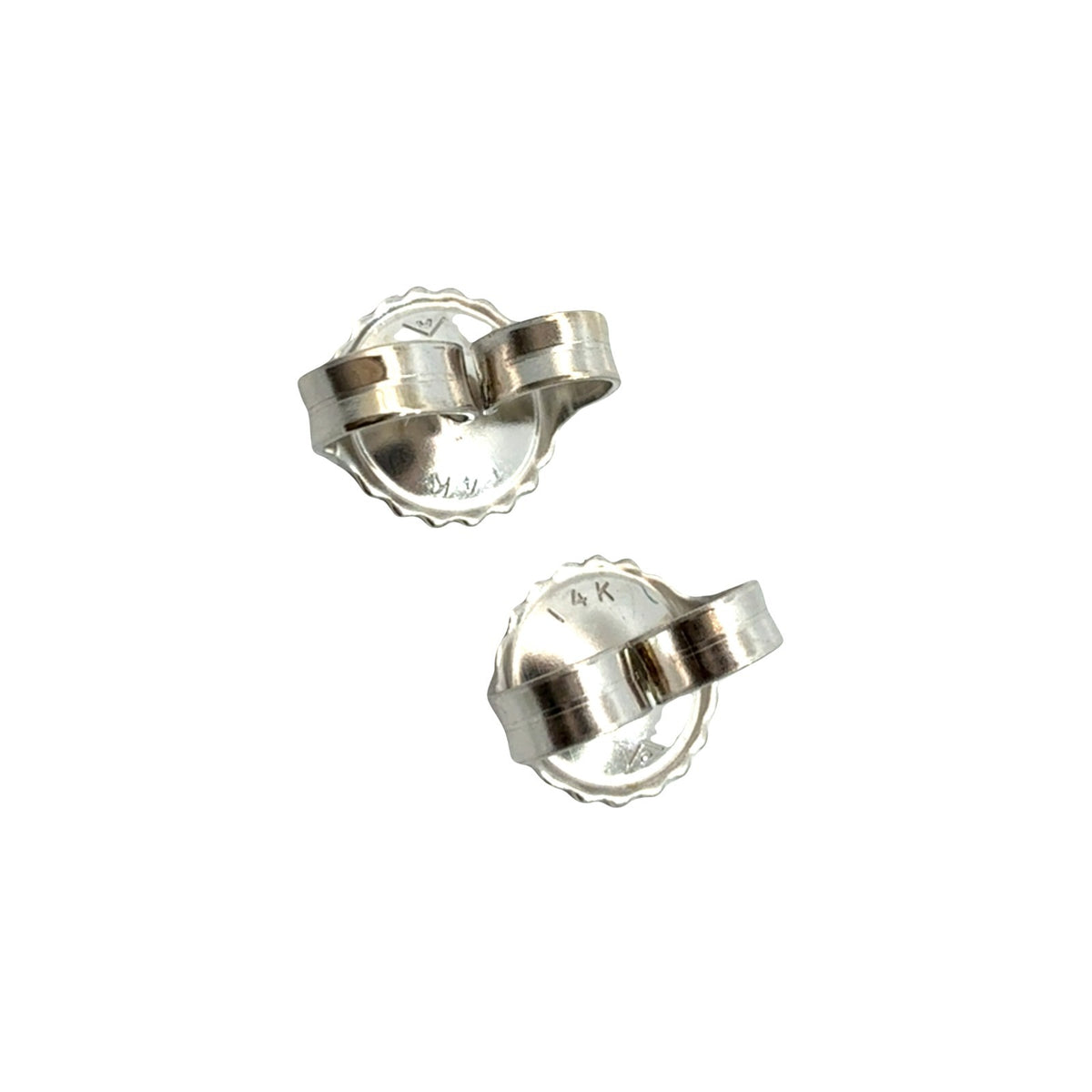 14k White Gold 0.90cttw Diamond Cluster Stud Earrings5