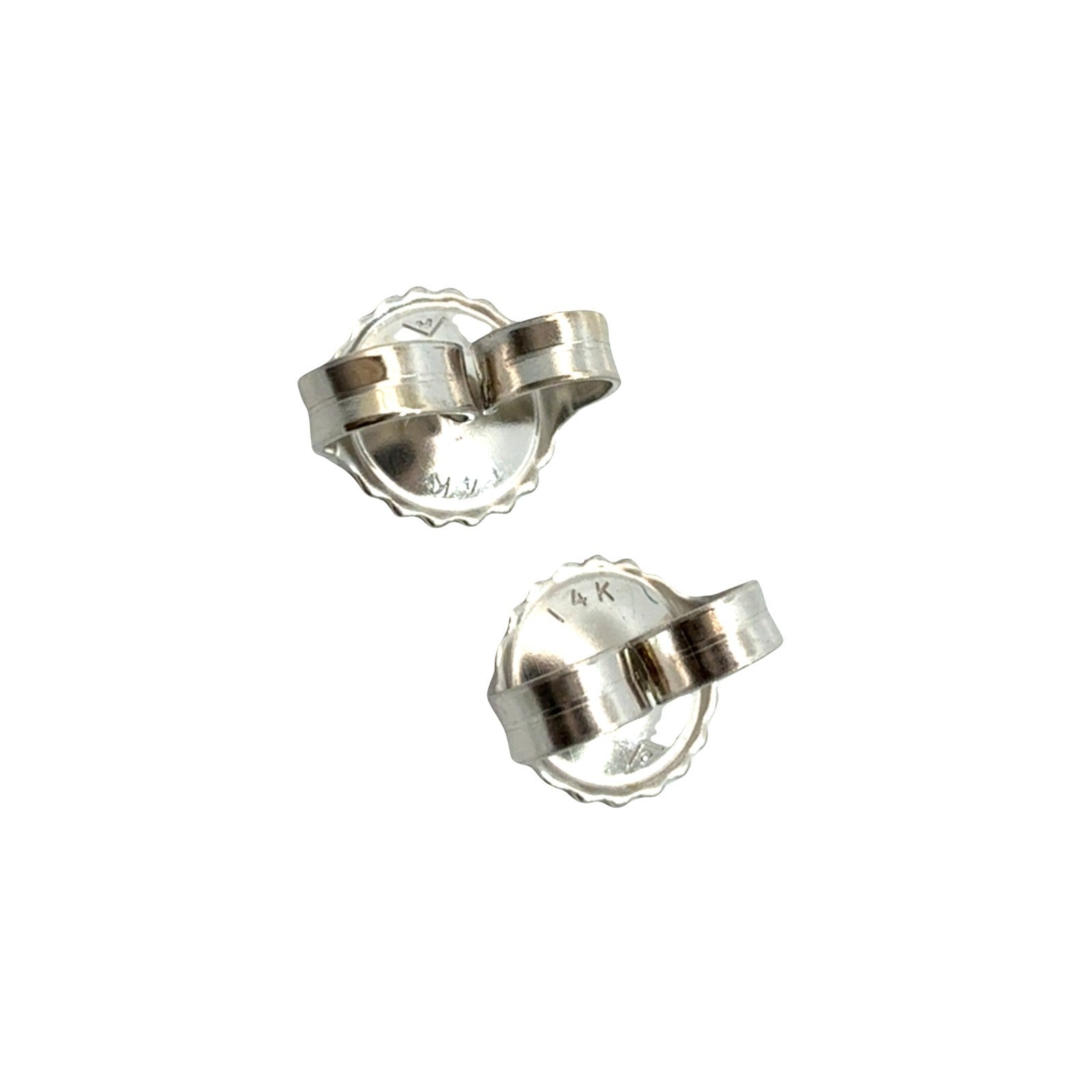 14k White Gold 0.90cttw Diamond Cluster Stud Earrings5