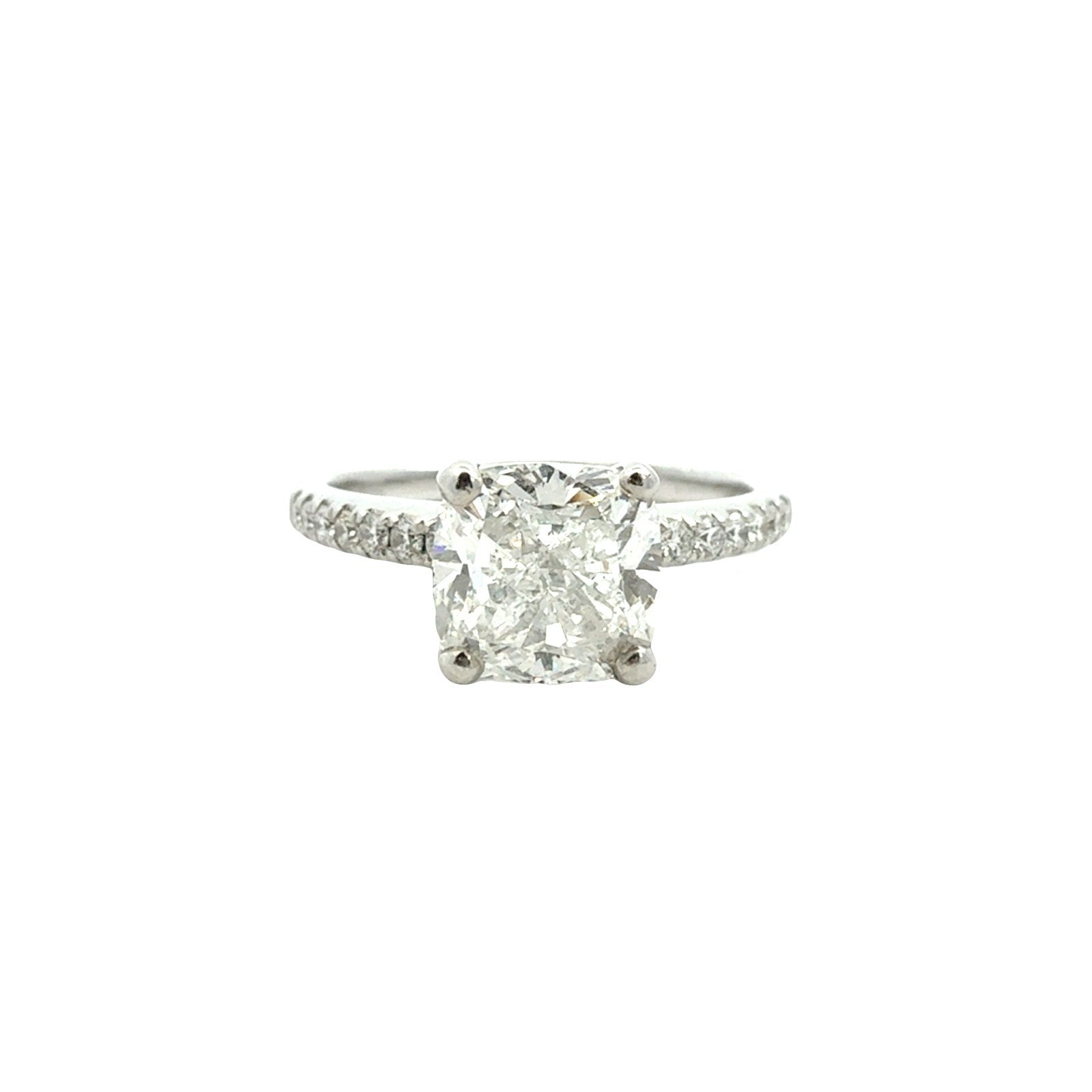 14k White Gold Cushion-Cut 2.26cttw Diamond Engagement Ring0