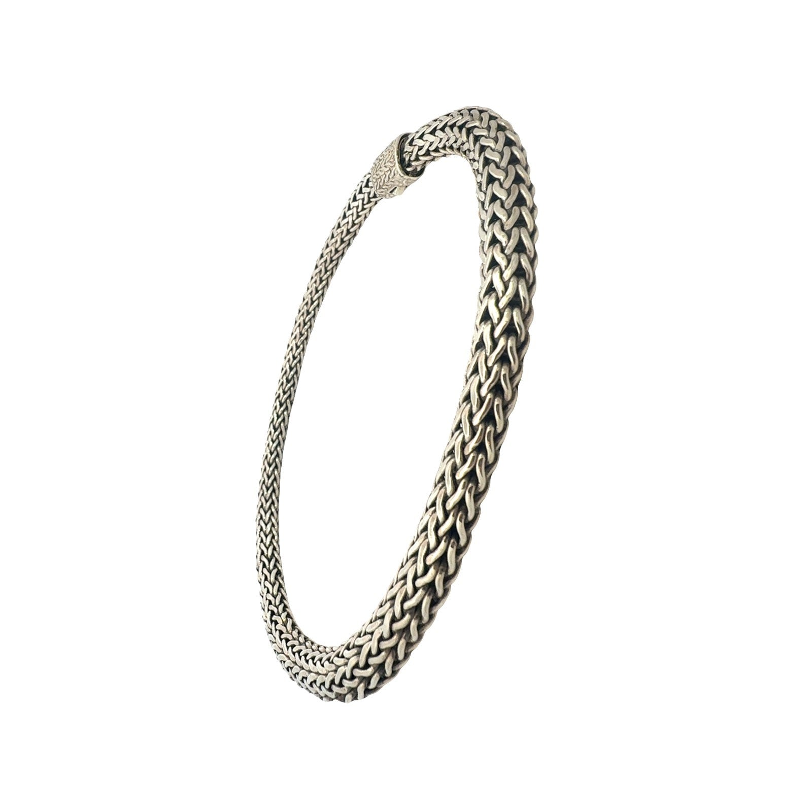 John Hardy Sterling Silver Woven Chain Necklace2