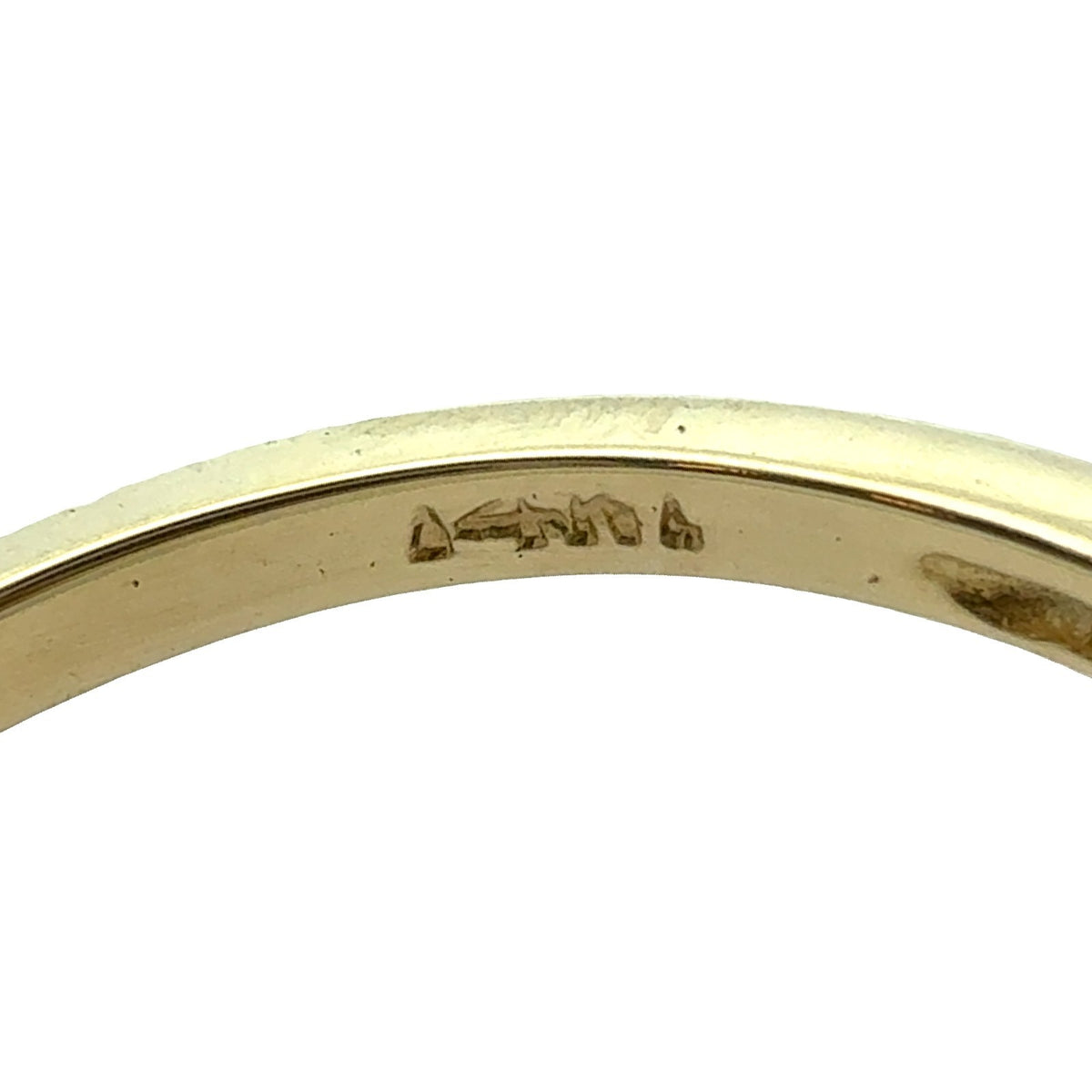 Stamped 14k Yellow Gold and Diamond Bypass Ring Size 6.256