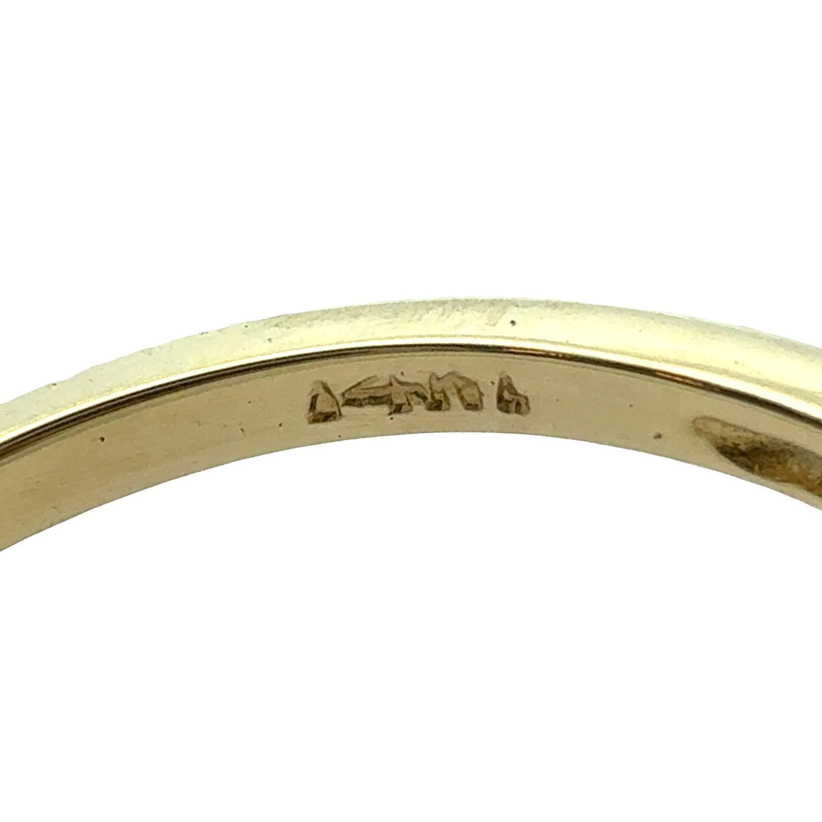 Stamped 14k Yellow Gold and Diamond Bypass Ring Size 6.256