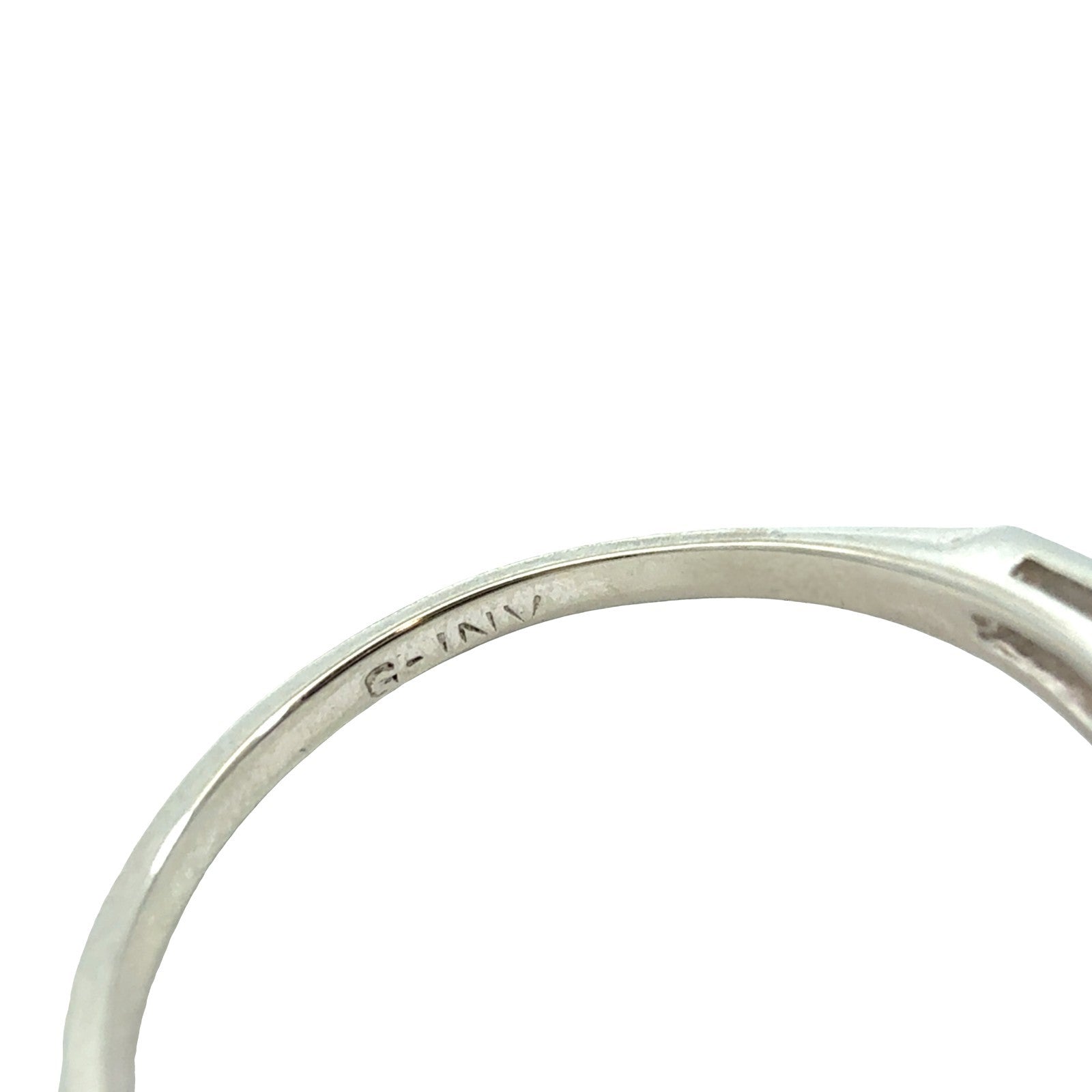 18k White Gold Stamped Round 0.29cttw (0.26tcw) Diamond Engagement Ring6