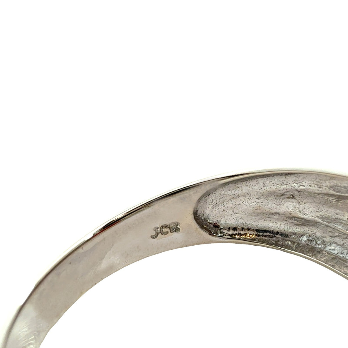 14k White Gold Oval 2.76tcw Garnet and 0.18cttw Diamond Cocktail Ring6