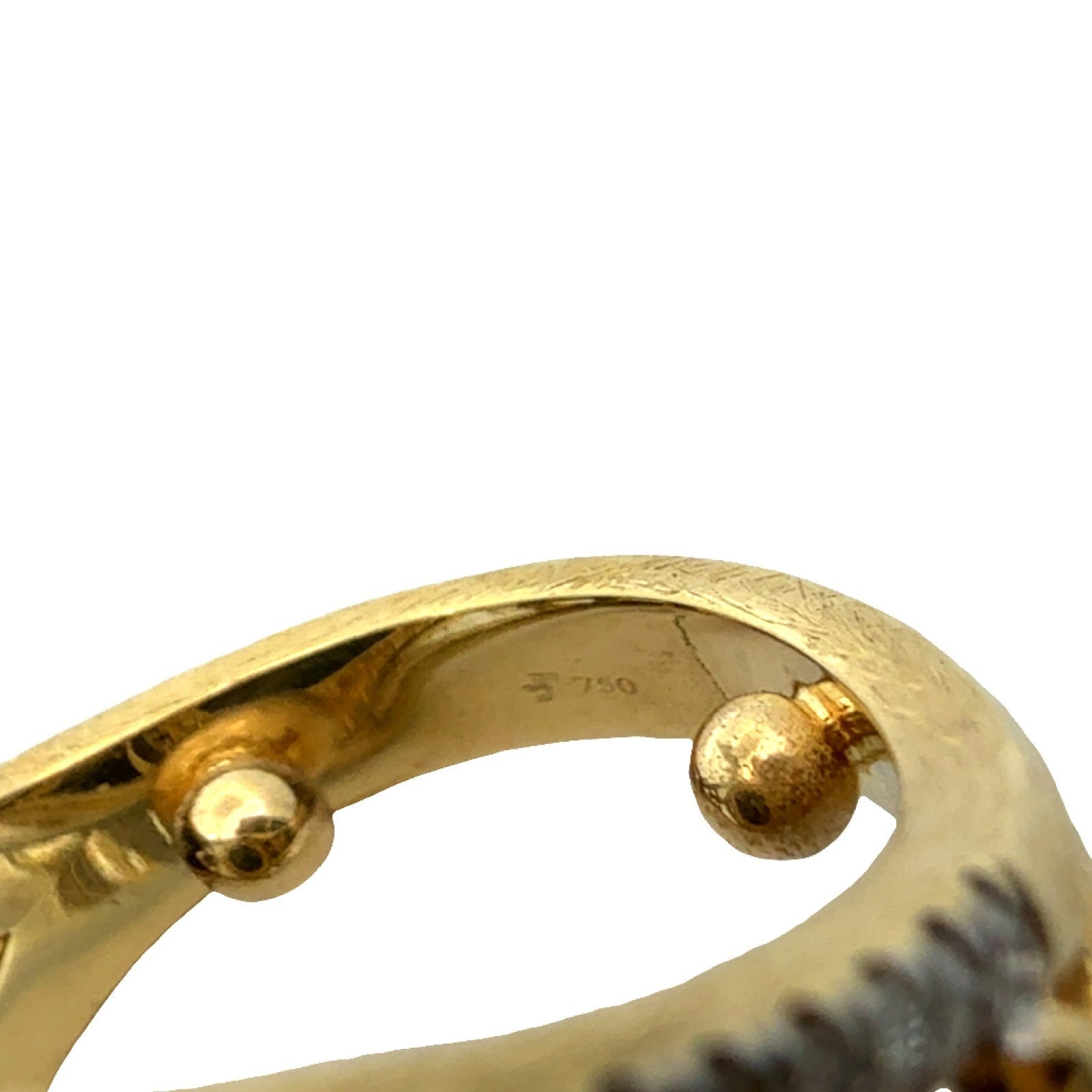18k Yellow Gold Large Oval Onyx & 0.98ctw Diamond Cocktail Ring Size 6.55