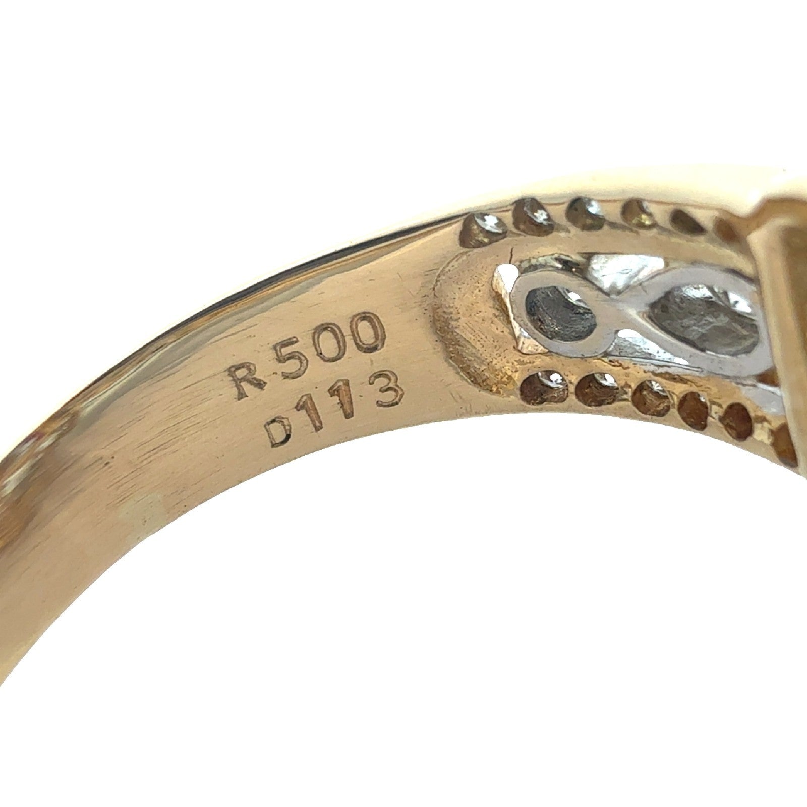 18k Yellow Gold Two Toned 1.13ctw Diamond & 5.00ctw Ruby Cocktail Ring Size 7.56