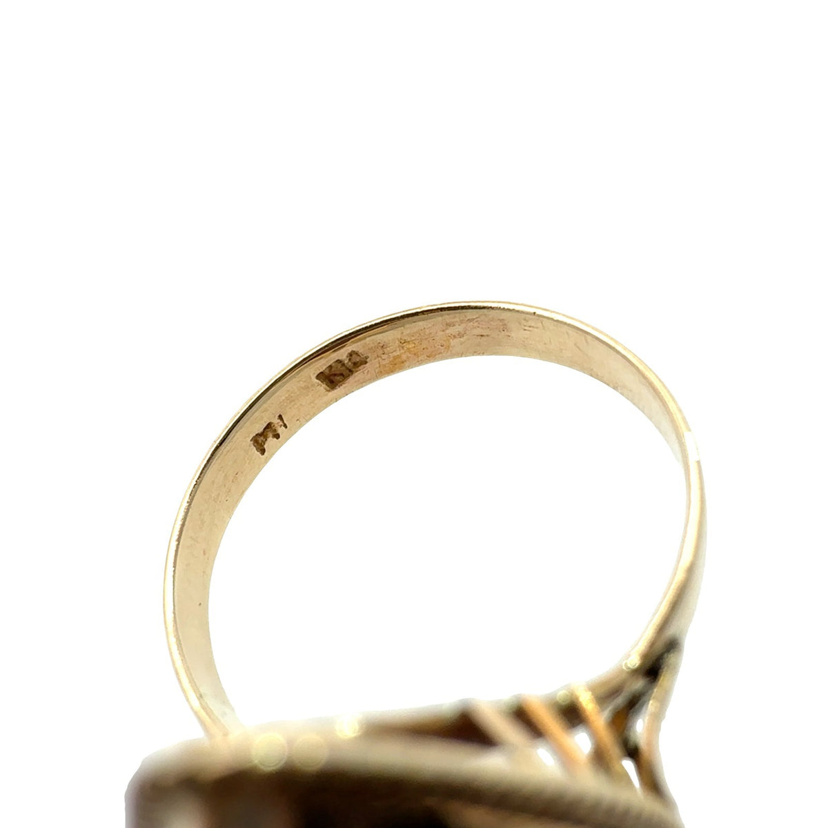 Vintage 14k Yellow Gold Marquise 8.85tcw Carnelian Statement Cocktail Ring6