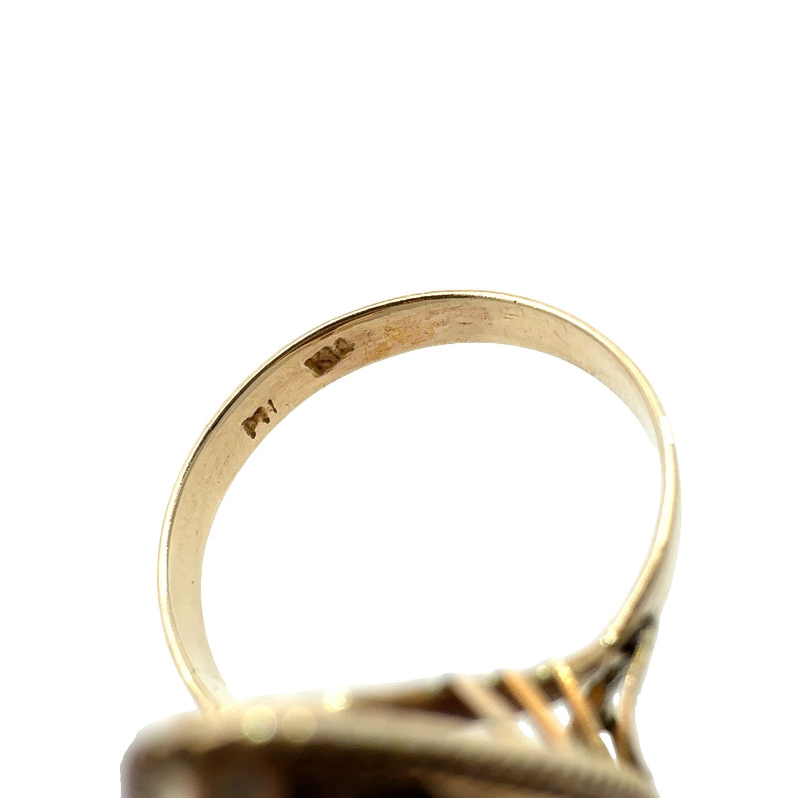 Vintage 14k Yellow Gold Marquise 8.85tcw Carnelian Statement Cocktail Ring6