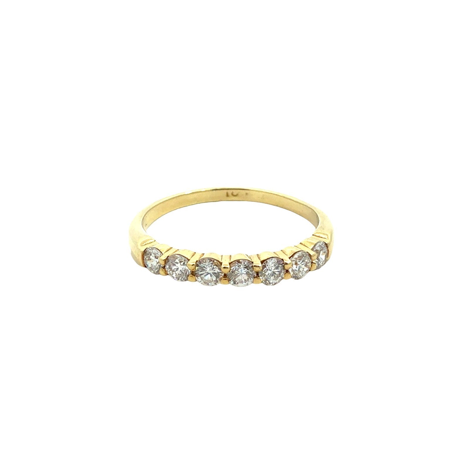 18k Yellow Gold 7 Stone 0.42cttw Diamond Wedding Band Ring6