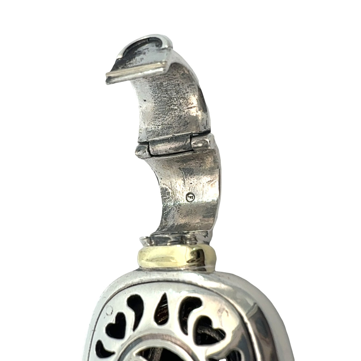 David Yurman Sterling Silver & Onyx Albion Enhancer Pendant with 14k Accents8