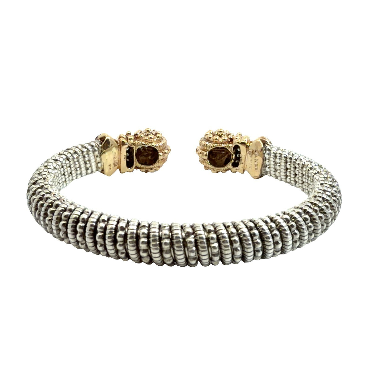 Alwand Vahan Sterling Silver 14k Yellow Gold 0.20ctw Diamond Cuff3