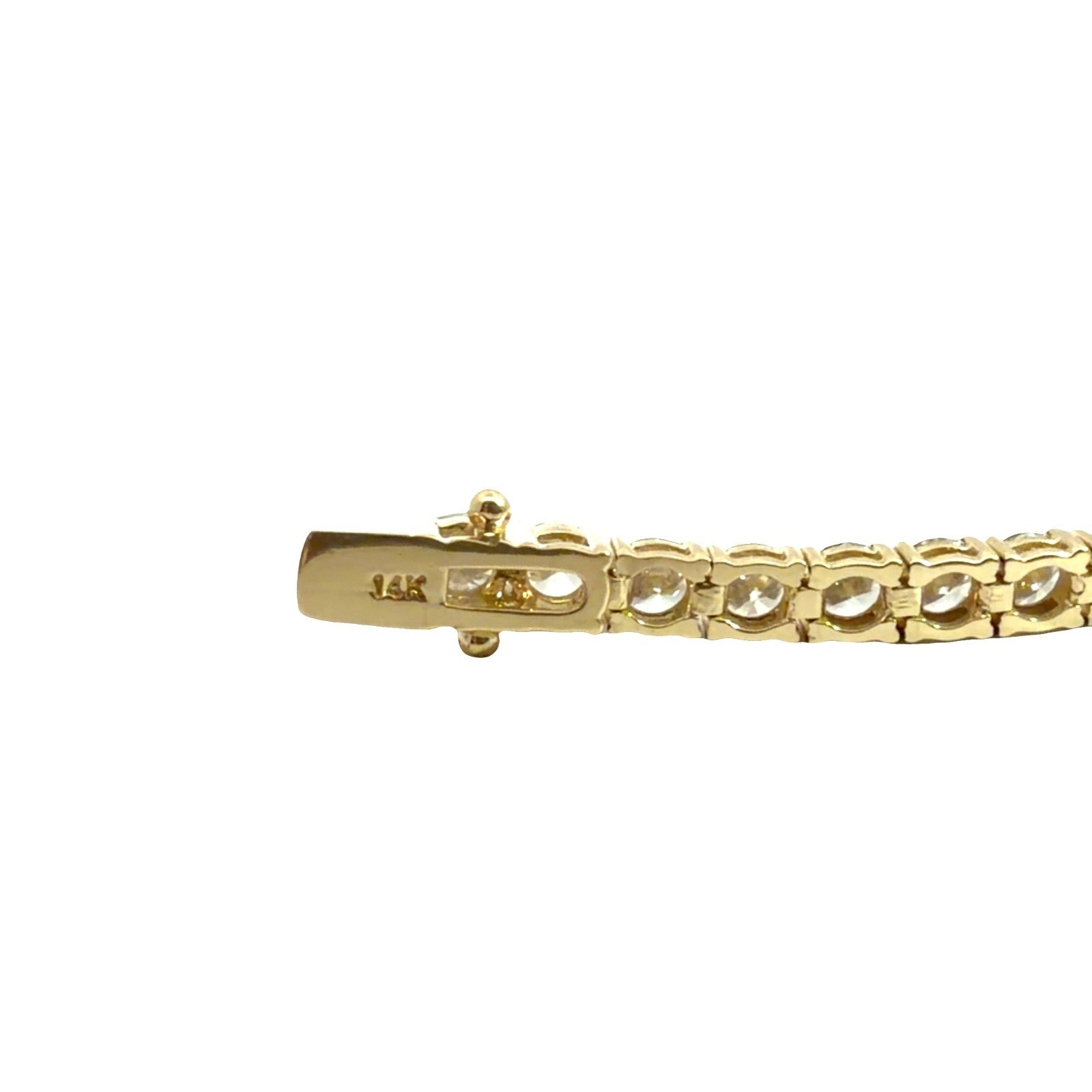 NEW 14k Yellow Gold 9.33cttw Diamond Tennis Bracelet 7"4