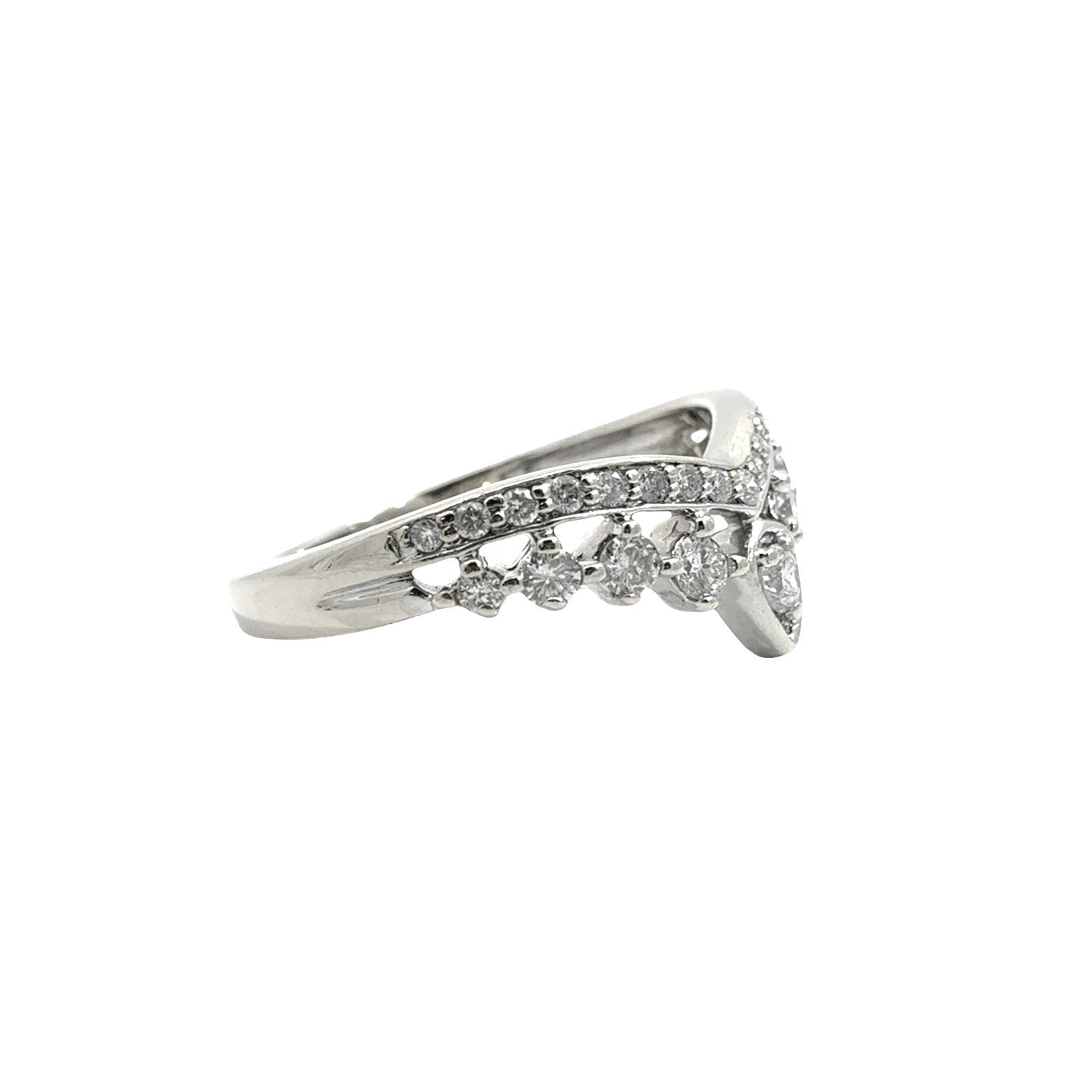 14k White Gold Pear Double Halo 1.93cttw Diamond Bridal Set8