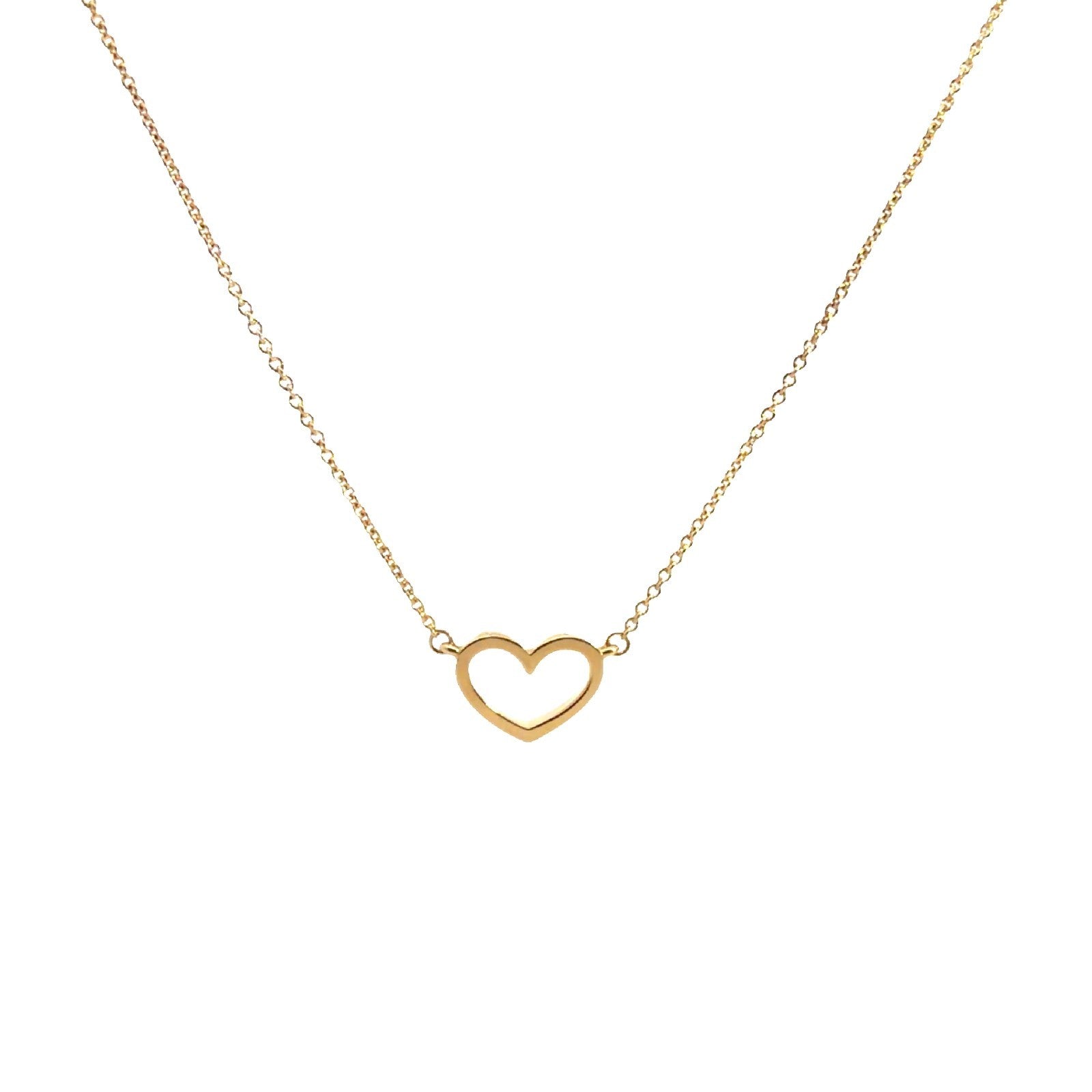James Avery 14k Yellow Gold Heart Pendant Necklace 18"3