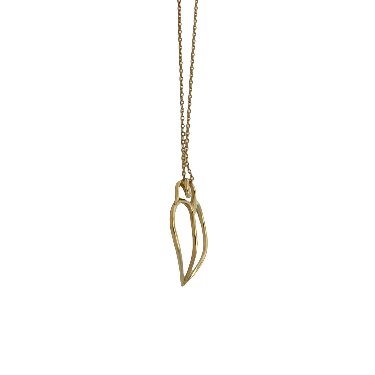 Vintage Tiffany & Co. 18k Yellow Gold Paloma Picasso Loving Heart Necklace4