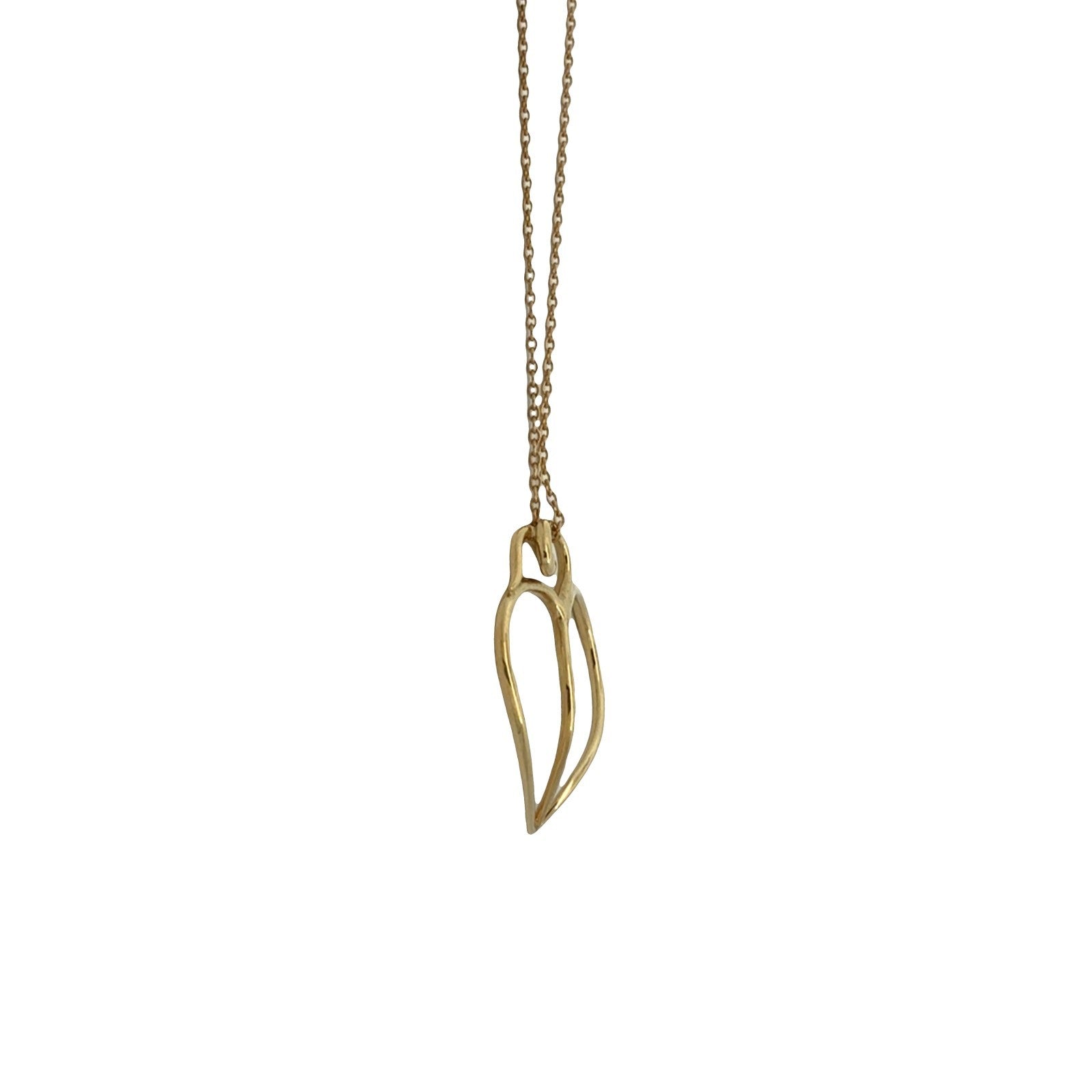 Vintage Tiffany & Co. 18k Yellow Gold Paloma Picasso Loving Heart Necklace4
