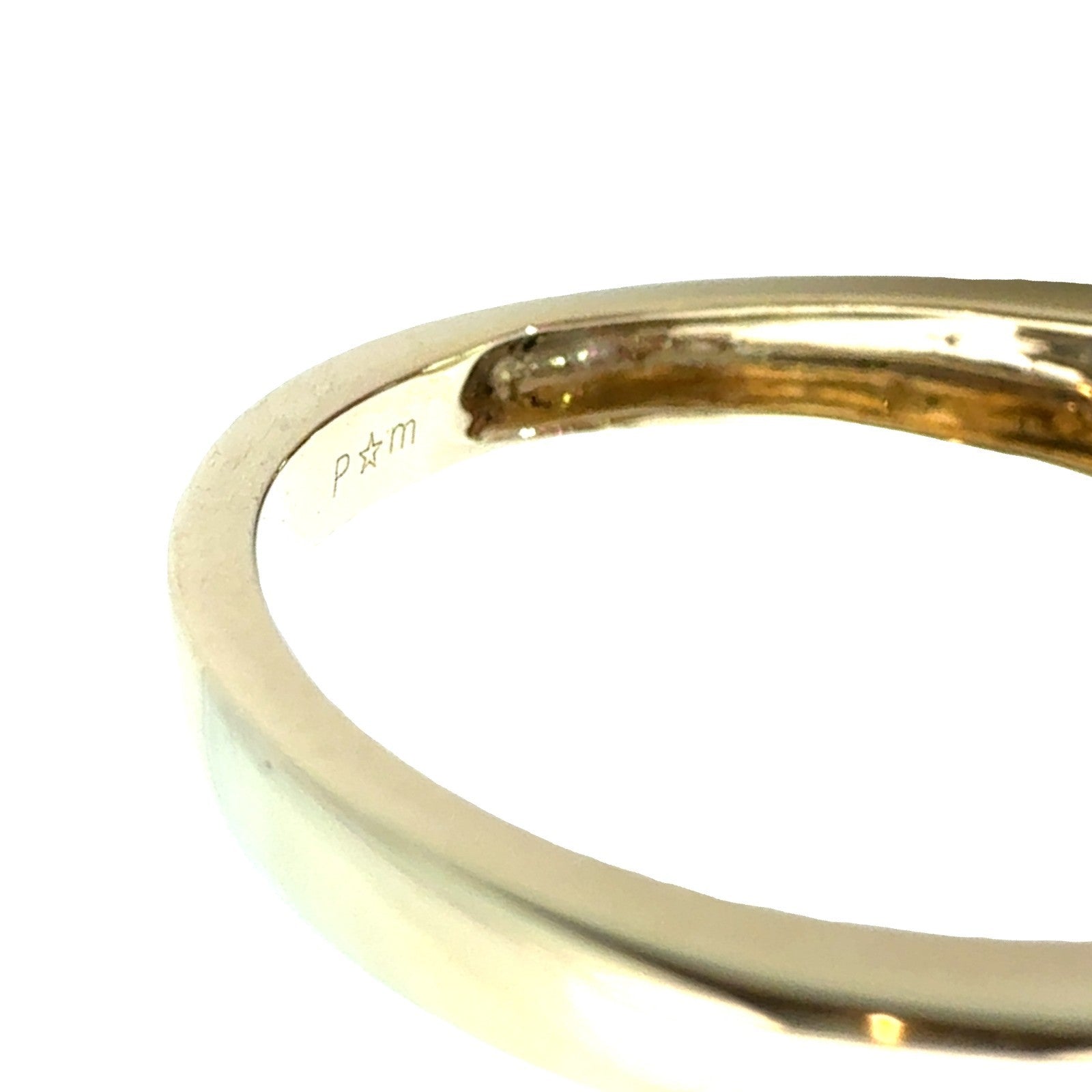 Vintage 10k Yellow Gold 0.87ctw Ruby and 0.19ctw Diamond Cocktail Ring Size 75