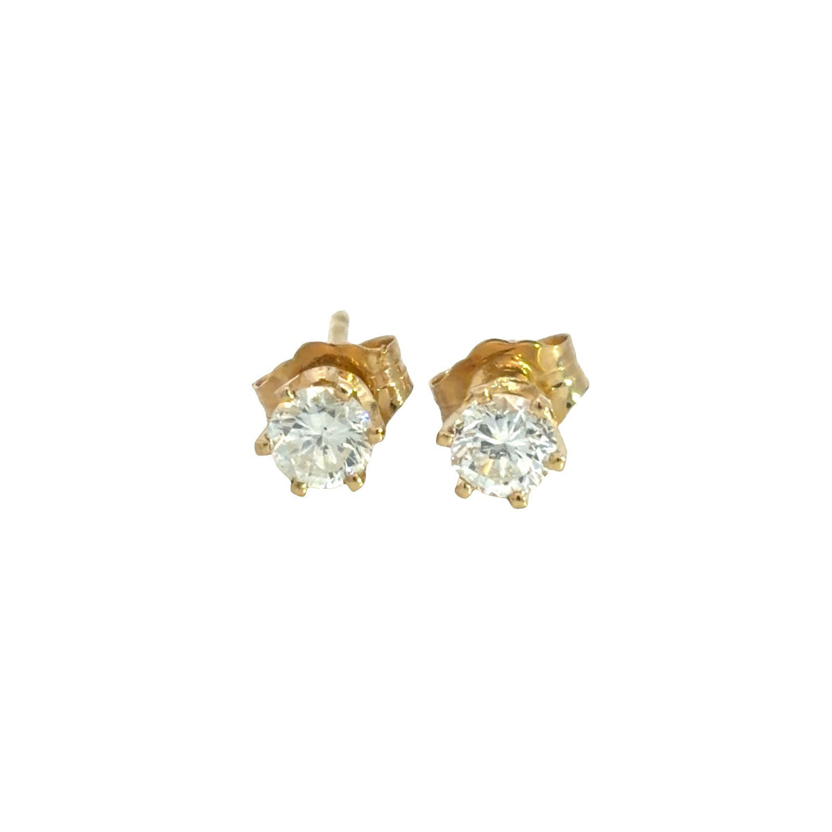 14k Yellow Gold 0.40cttw Diamond Stud Earrings0
