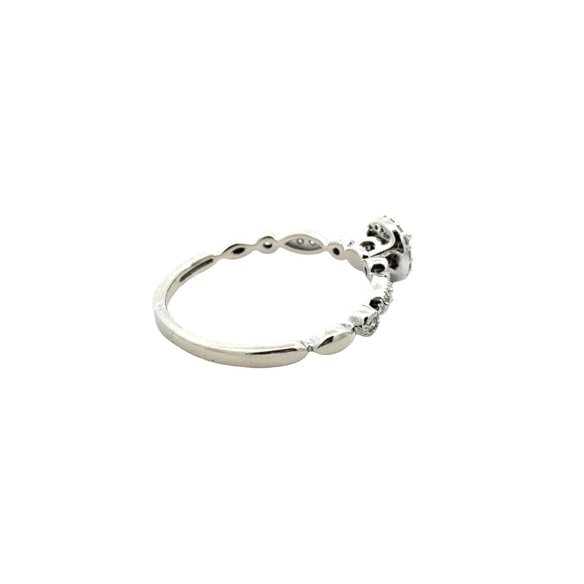 Vintage 10k White Gold 0.50cttw Diamond Wedding Set4