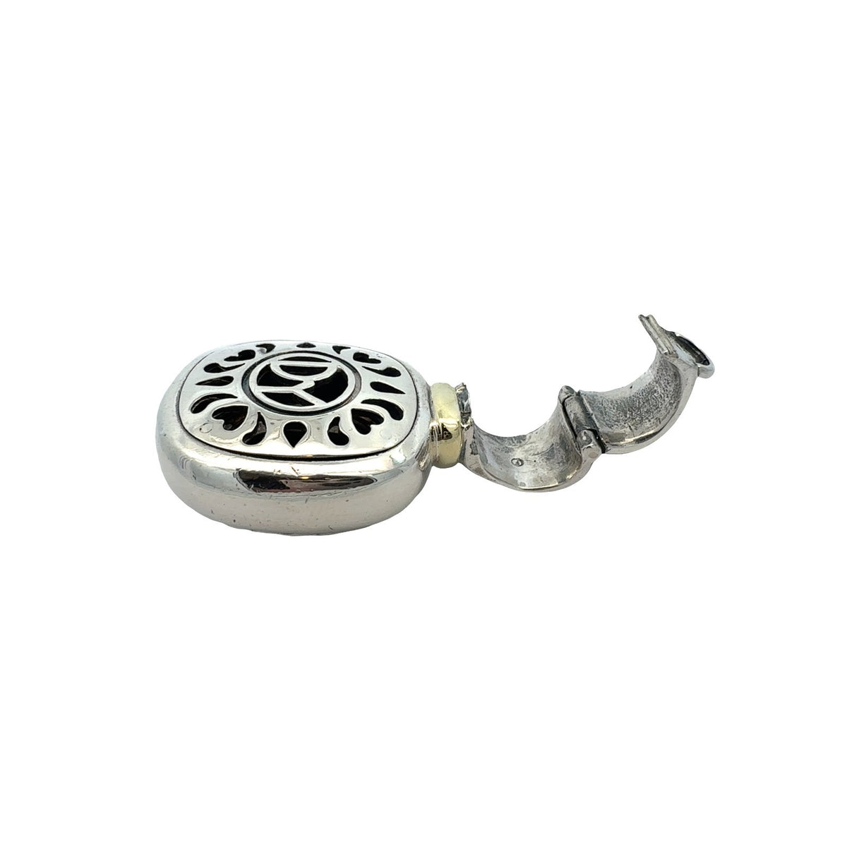 David Yurman Sterling Silver & Onyx Albion Enhancer Pendant with 14k Accents7