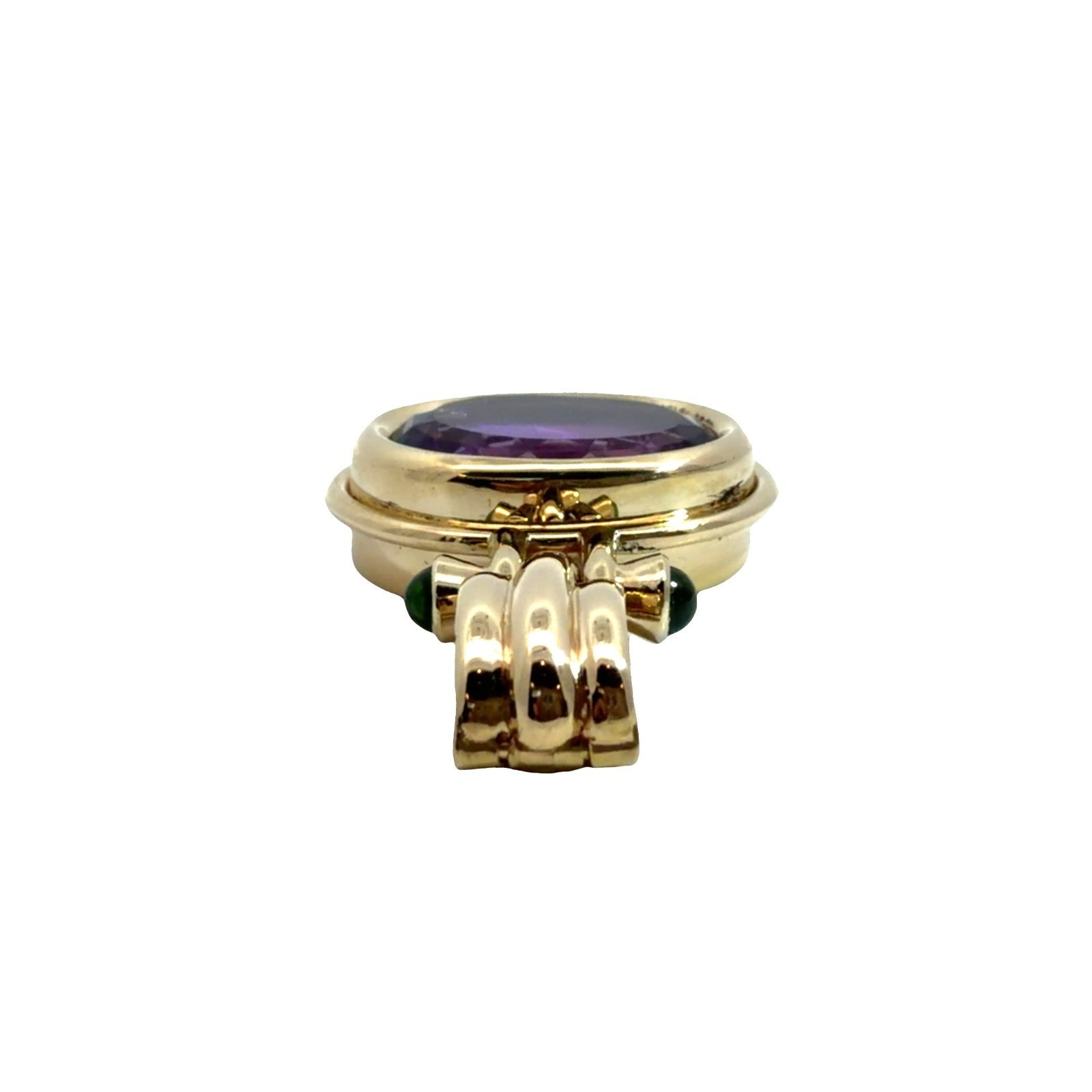 14k Yellow Gold Pendant with 12.91ctw Amethyst and Tourmaline4