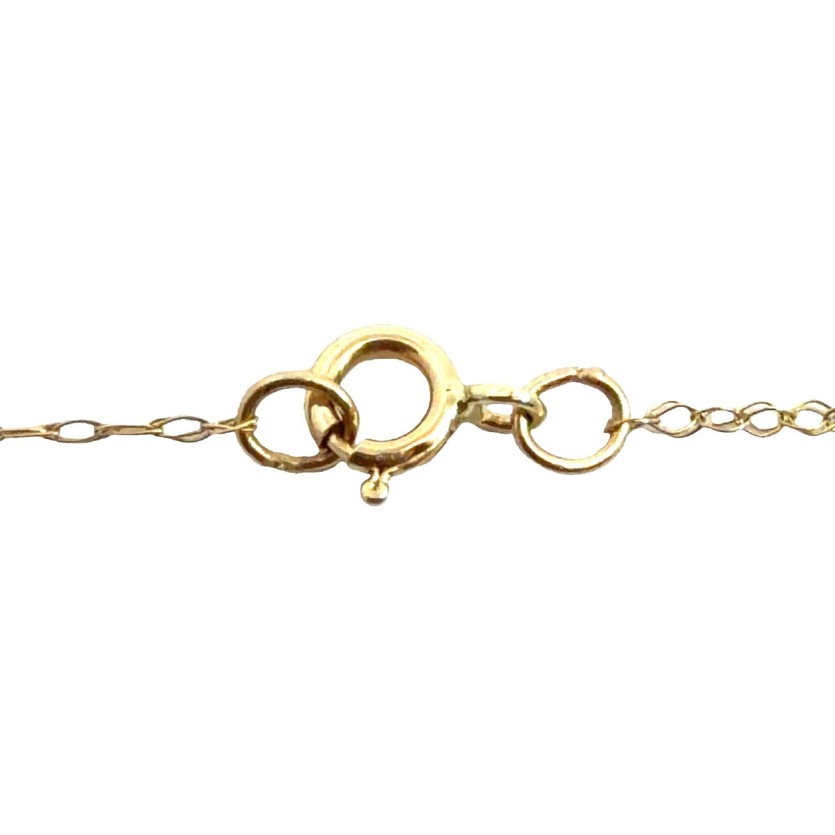 14k Yellow Gold Baguette 0.36cttw Diamond Slider Circle Pendant Necklace 18"6